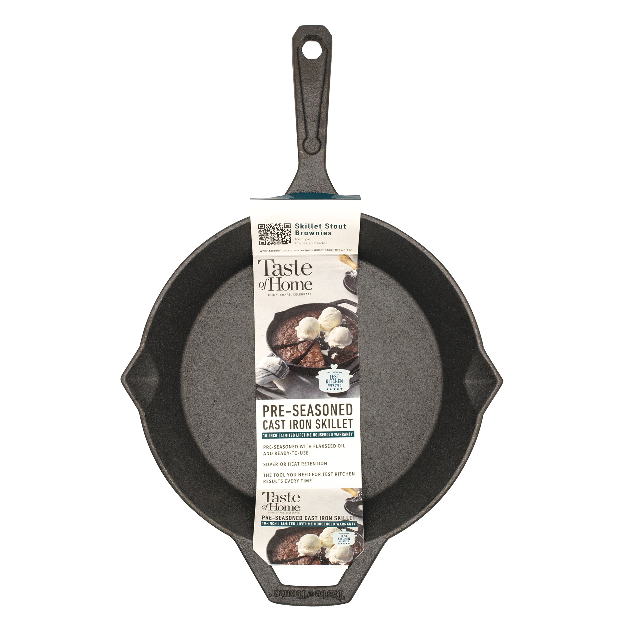 Taste of Home 10" Pre-Seasoned Cast Iron Skillet 6 Taste of Home 10" Pre-Seasoned Cast Iron Skillet