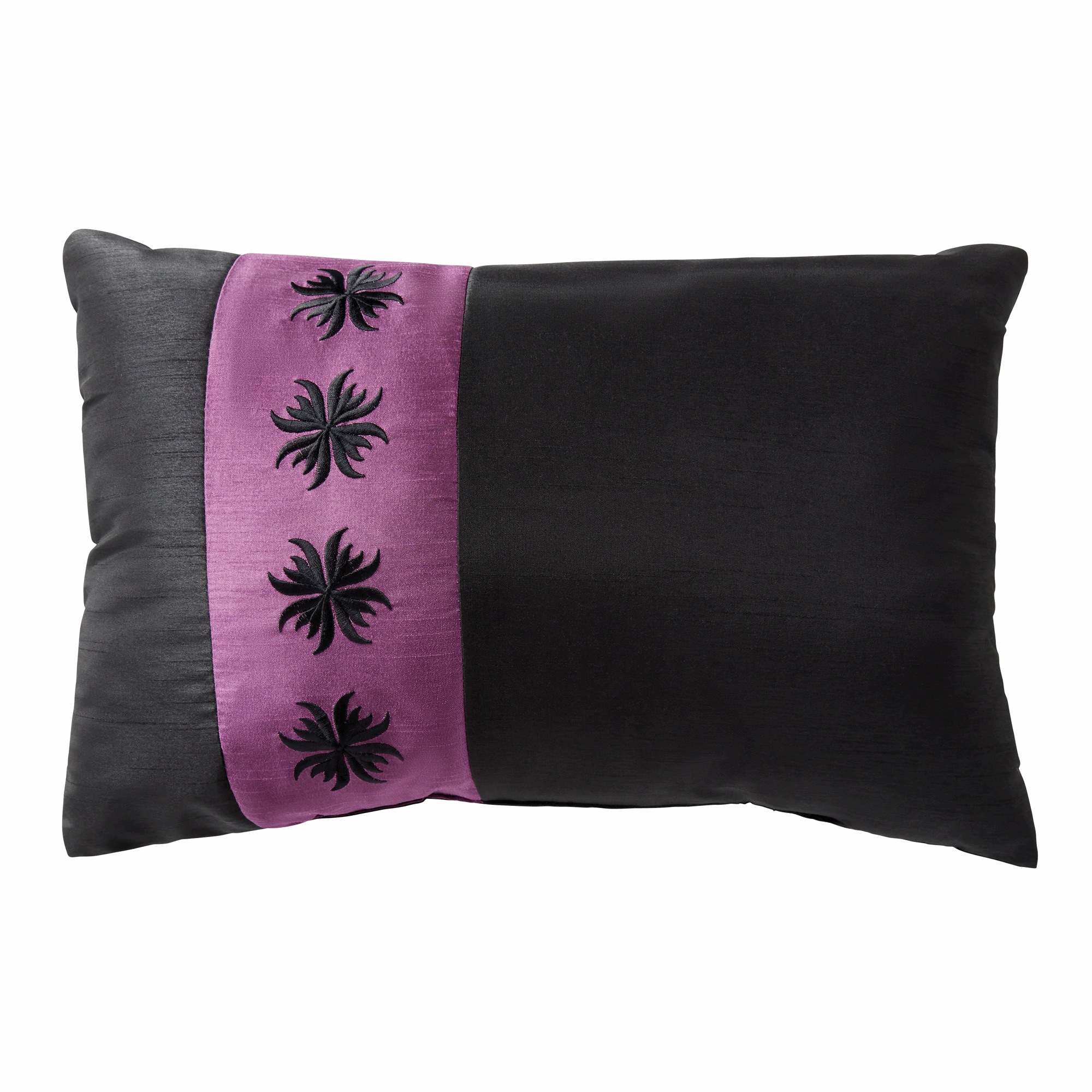 Kismet Embroidered Floral Accent Pillow