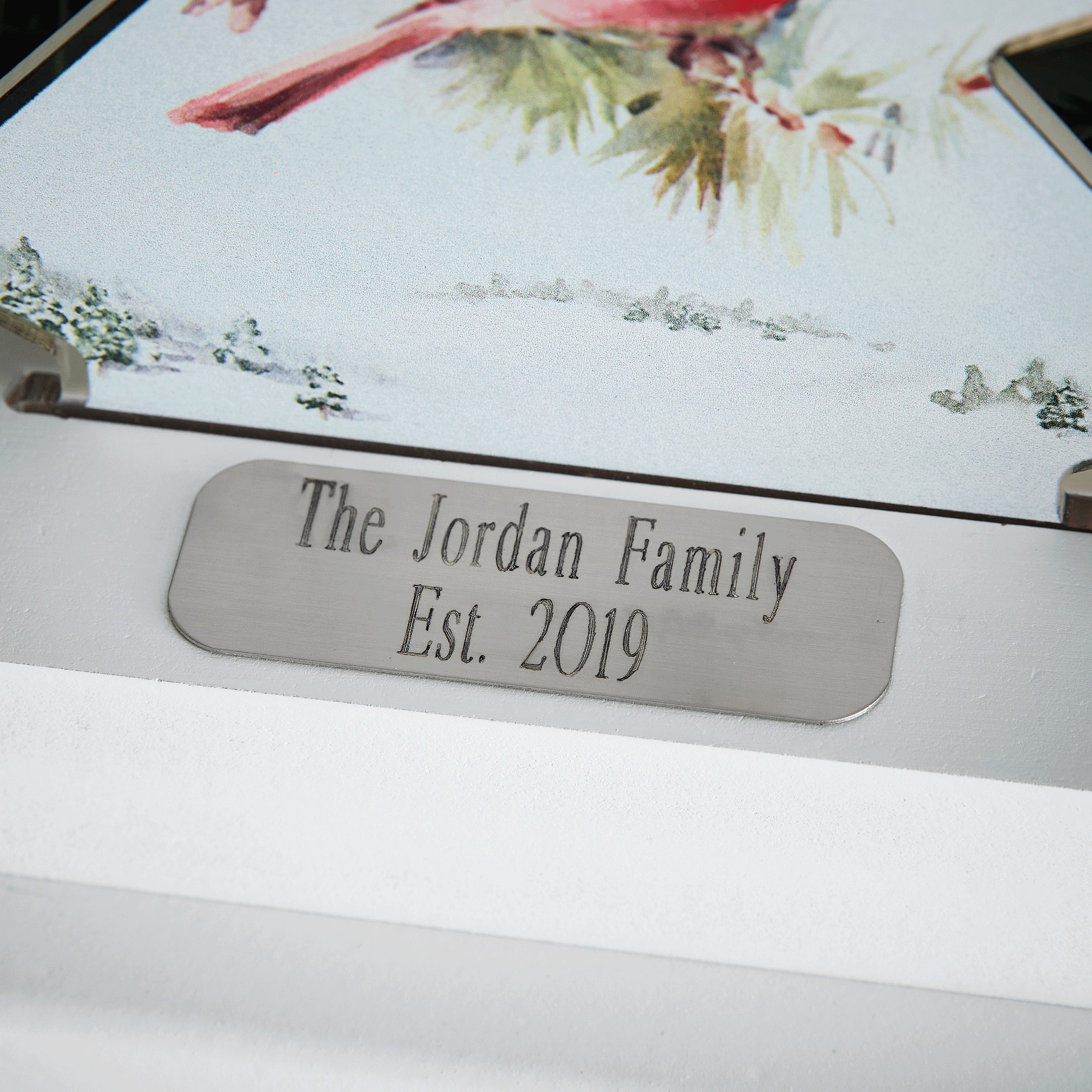 Lit Cardinal Tree Decor