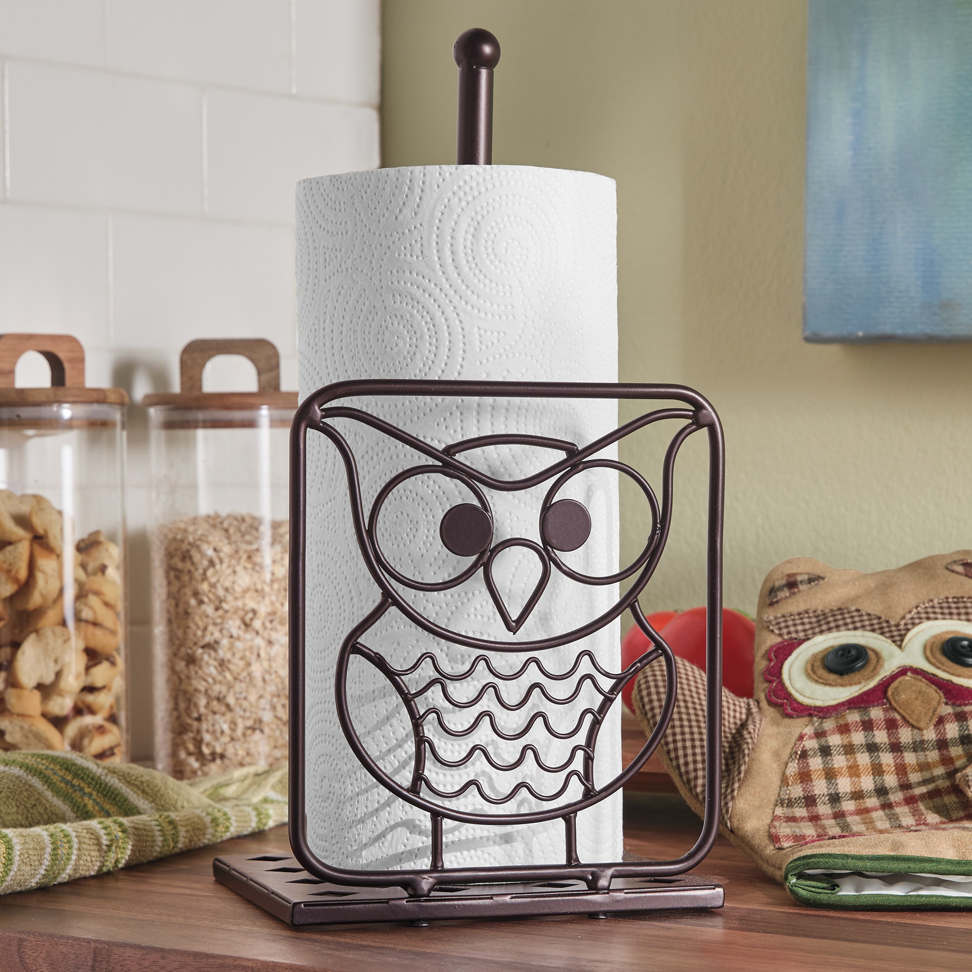 Owl Paper Towel Holder