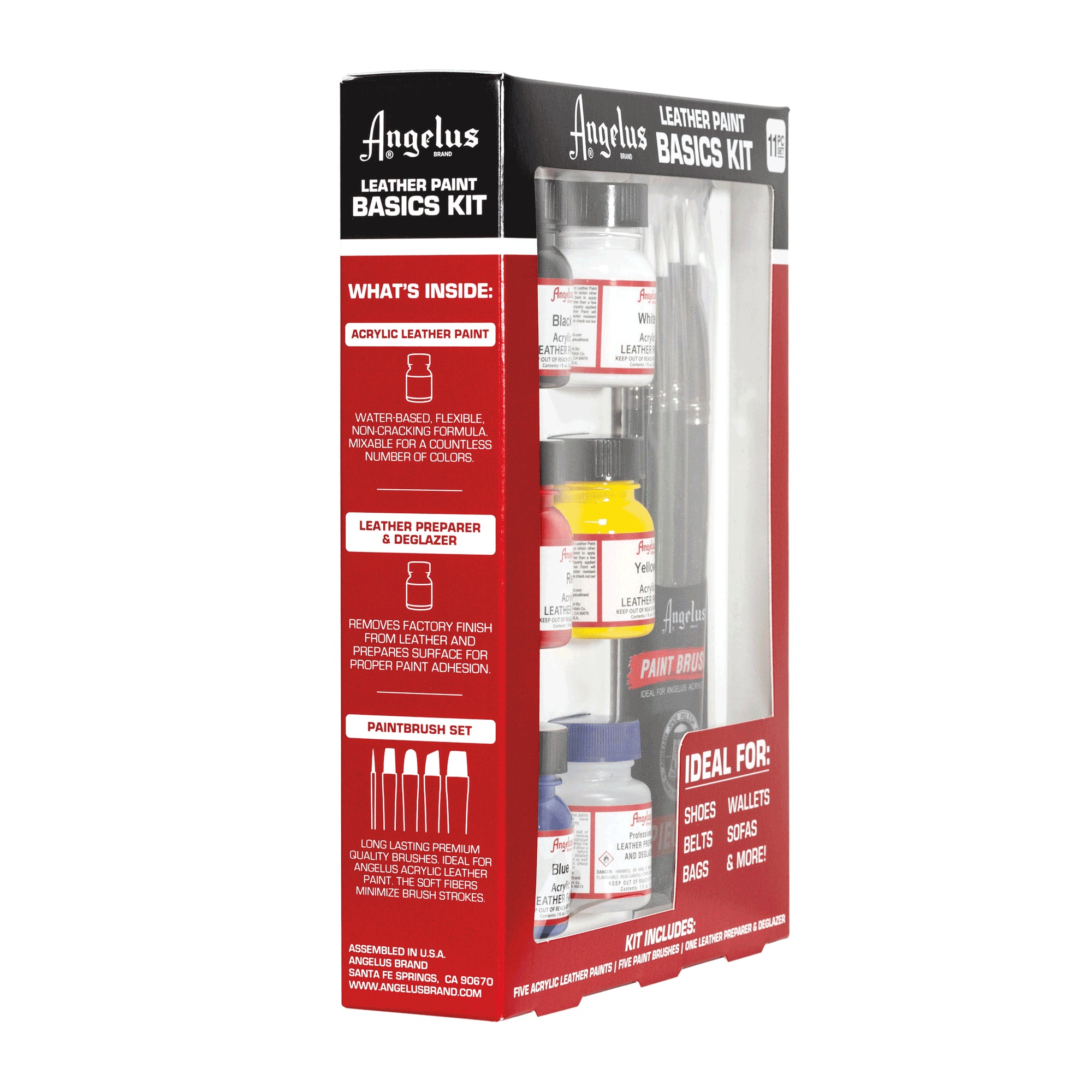 Angelus 11-Piece Acrylic Leather Paint Basics Kit 4 Angelus 11-Piece Acrylic Leather Paint Basics Kit