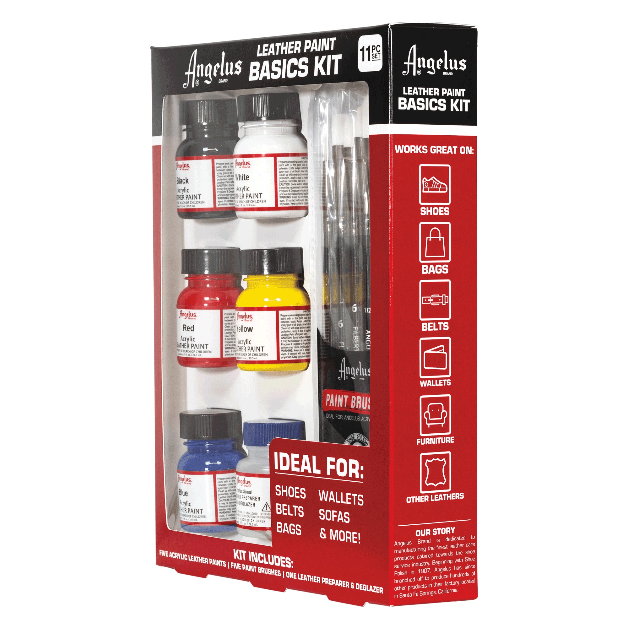 Angelus 11-Piece Acrylic Leather Paint Basics Kit 5 Angelus 11-Piece Acrylic Leather Paint Basics Kit