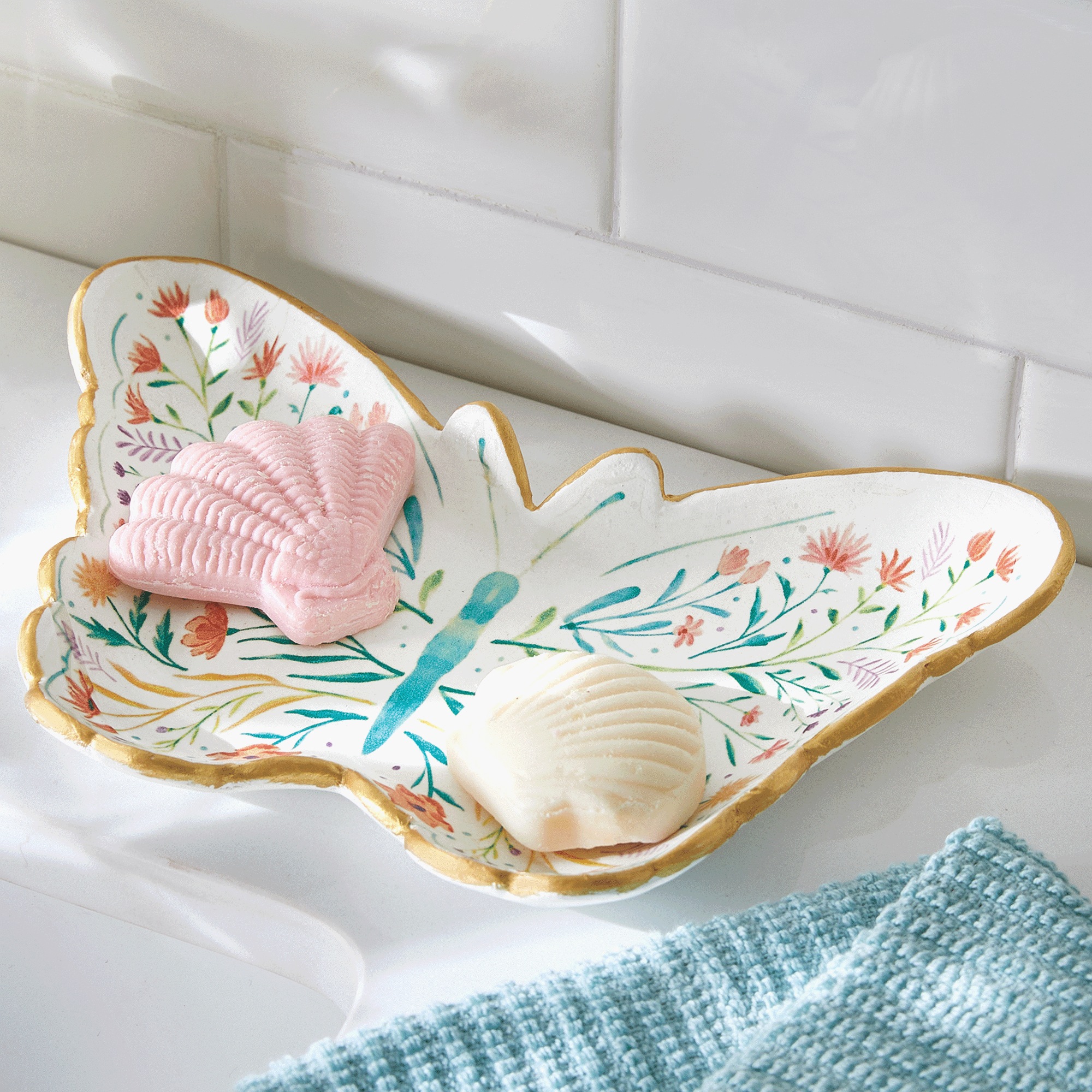Bright Butterfly Soap or Trinket Dish