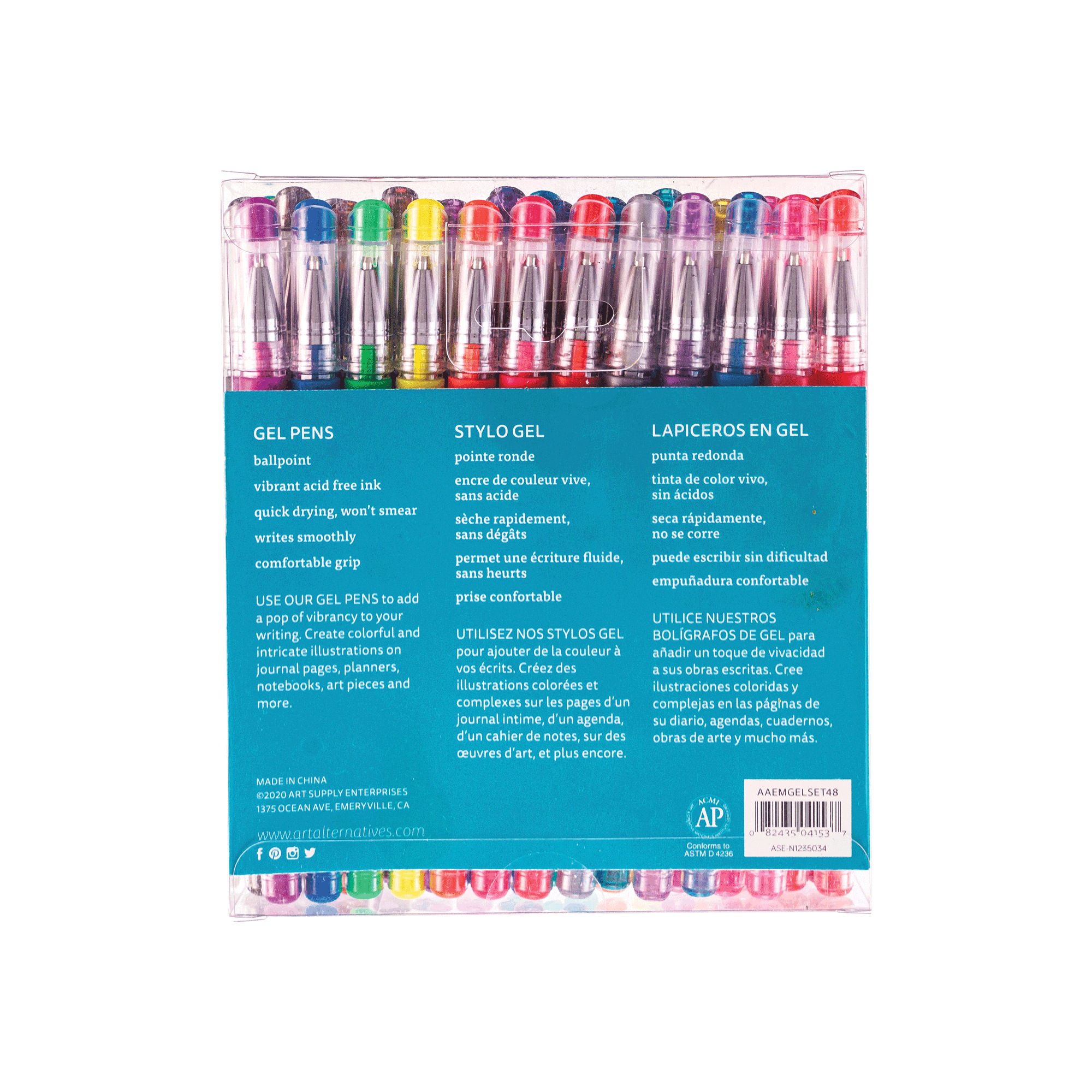 Art Alternatives 48-Piece Gel Pen Set 4 Art Alternatives 48-Piece Gel Pen Set