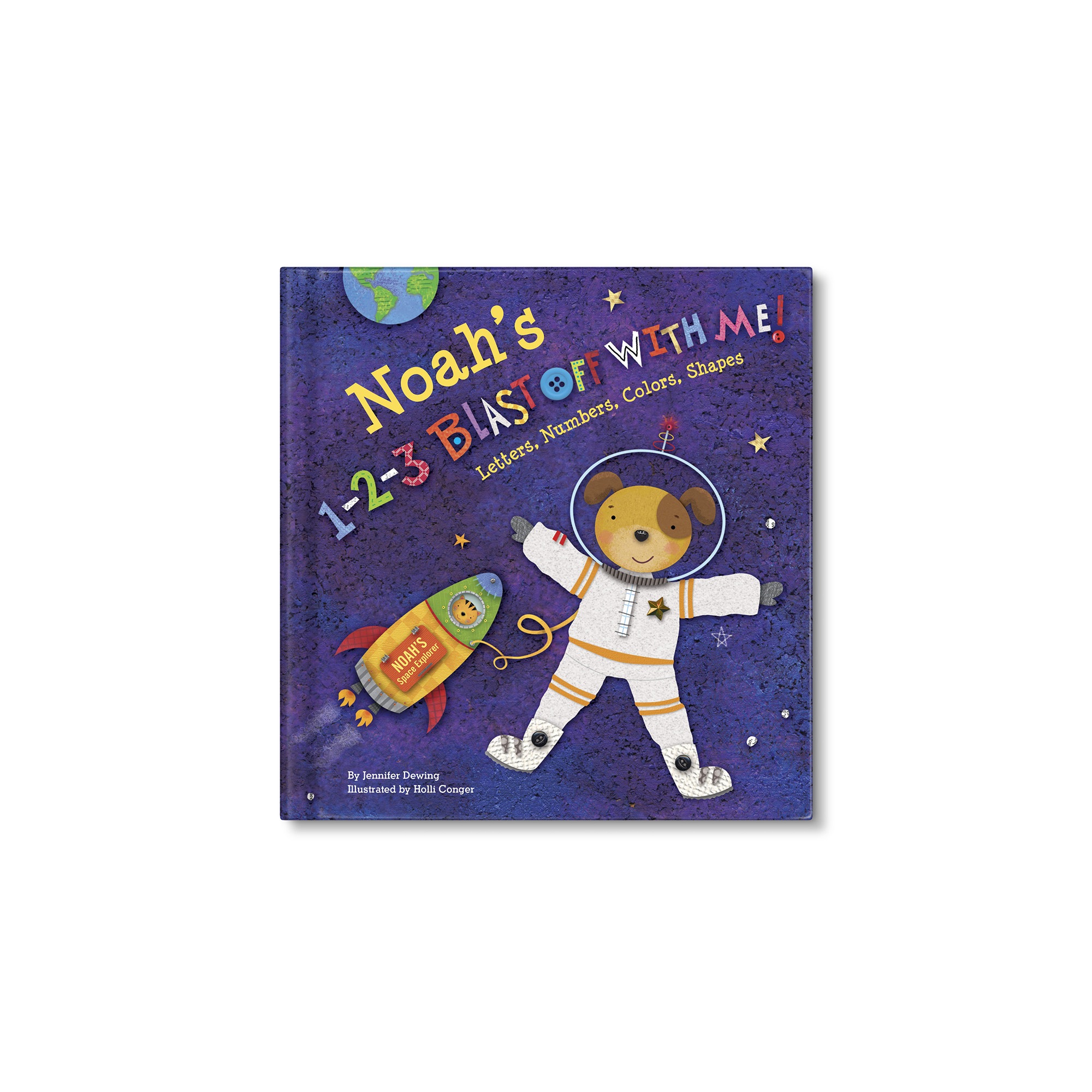 1-2-3 Blast Off With Me Personalized Board Book