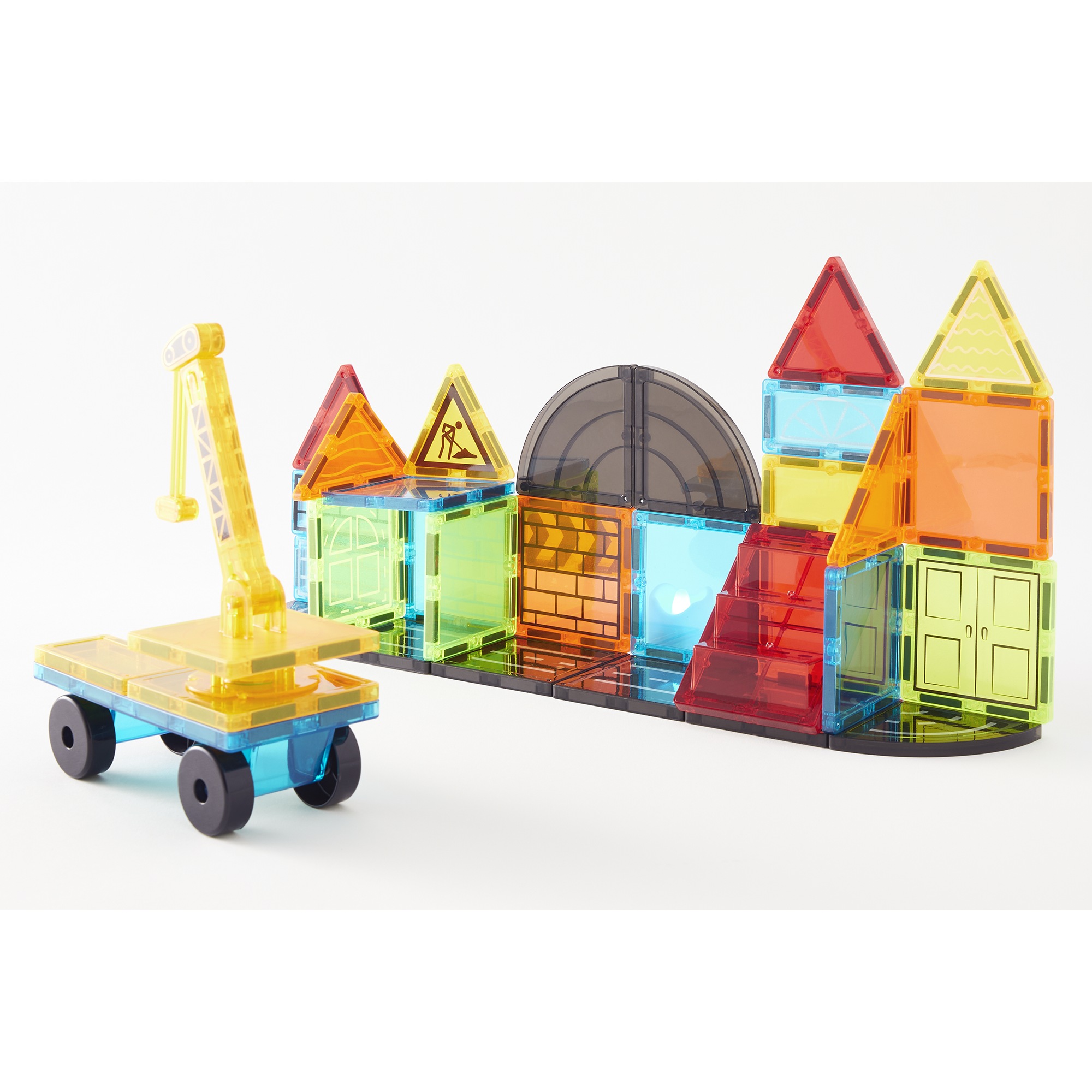 42-Piece Magnetic Tiles Construction Blocks