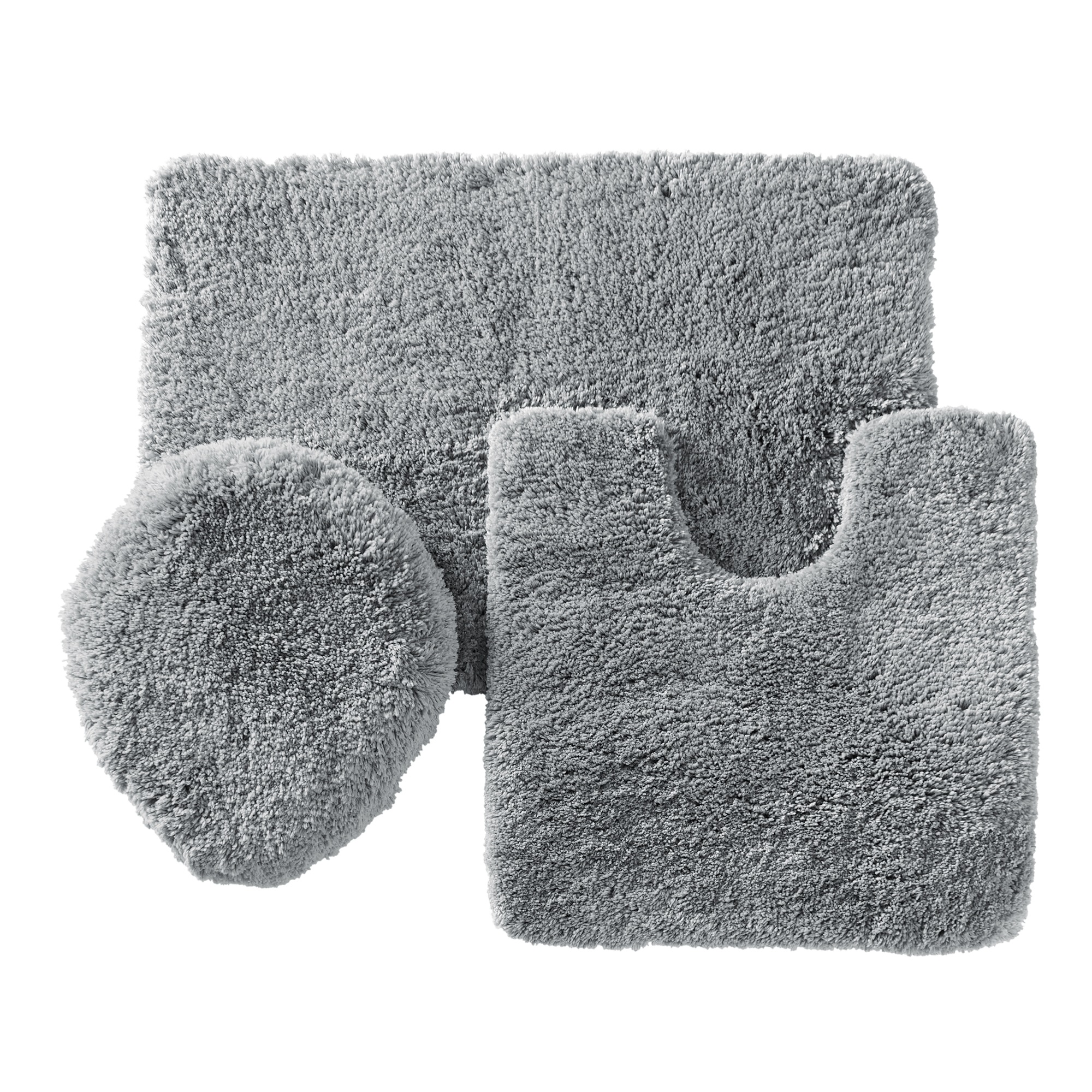 Color Connection 3-Piece Shag Bath Mat Set