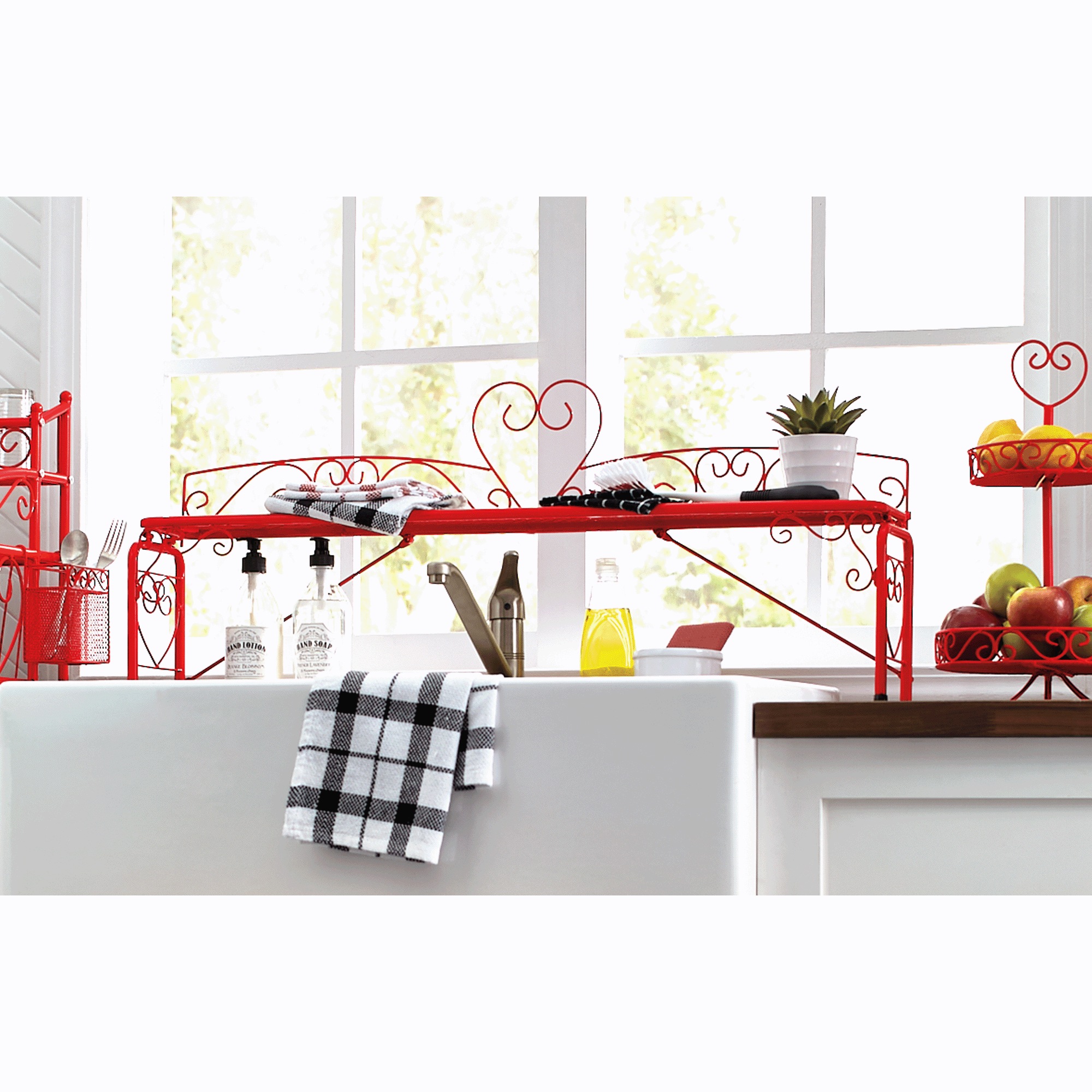 Heart Scroll Over-the-Sink Shelf