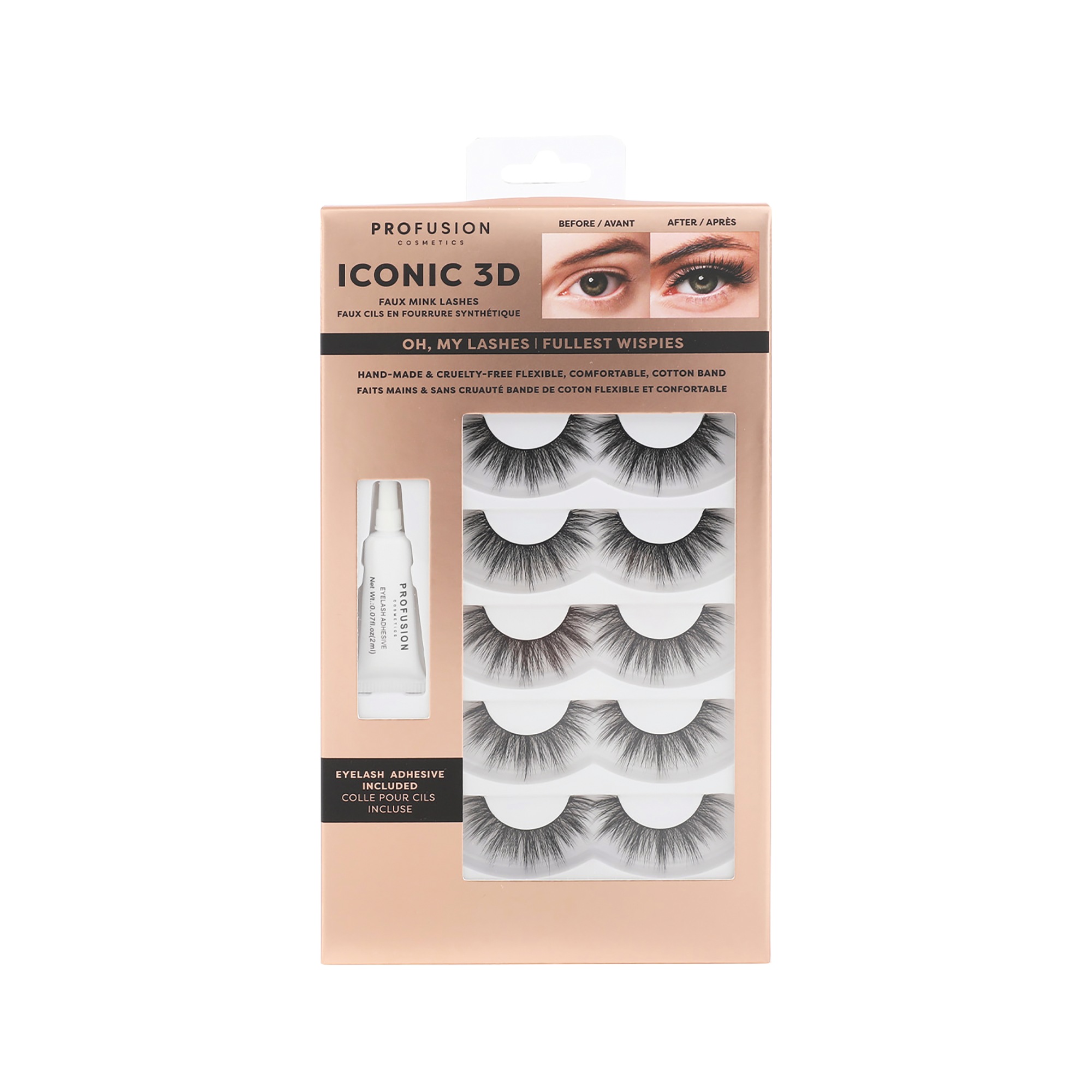 Faux Eyelash & Adhesive Set