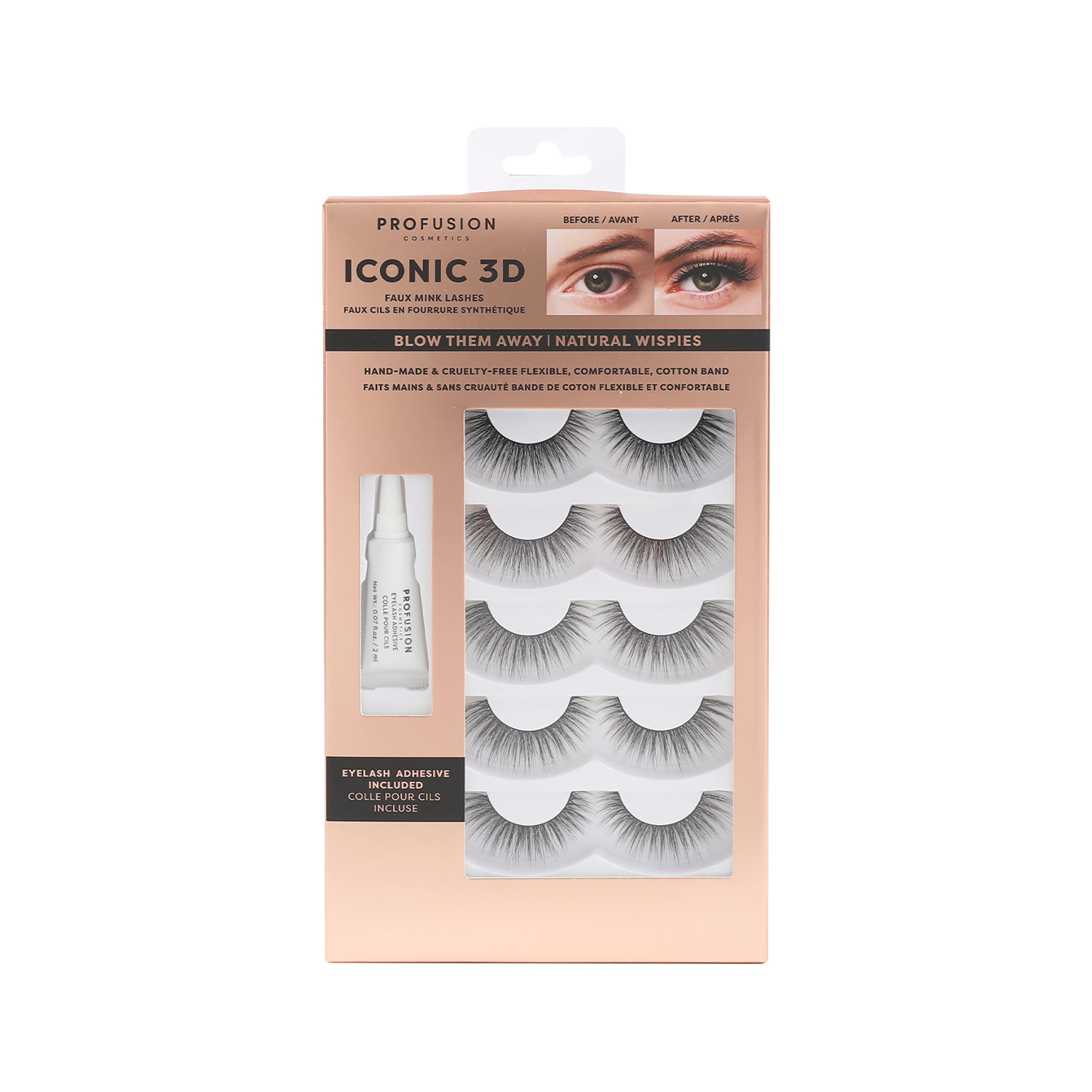 Faux Eyelash & Adhesive Set