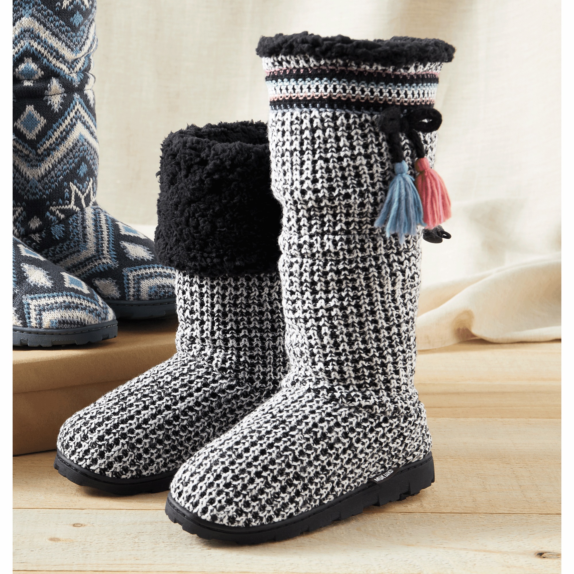 MUK LUKS Tabbi Fold Over Slipper Boot 3 MUK LUKS Tabbi Fold Over Slipper Boot
