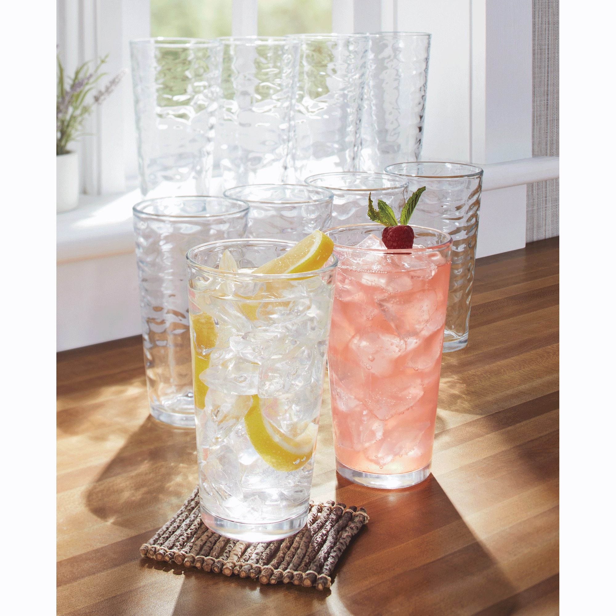 Set of 10 Origami High Ball Glasses