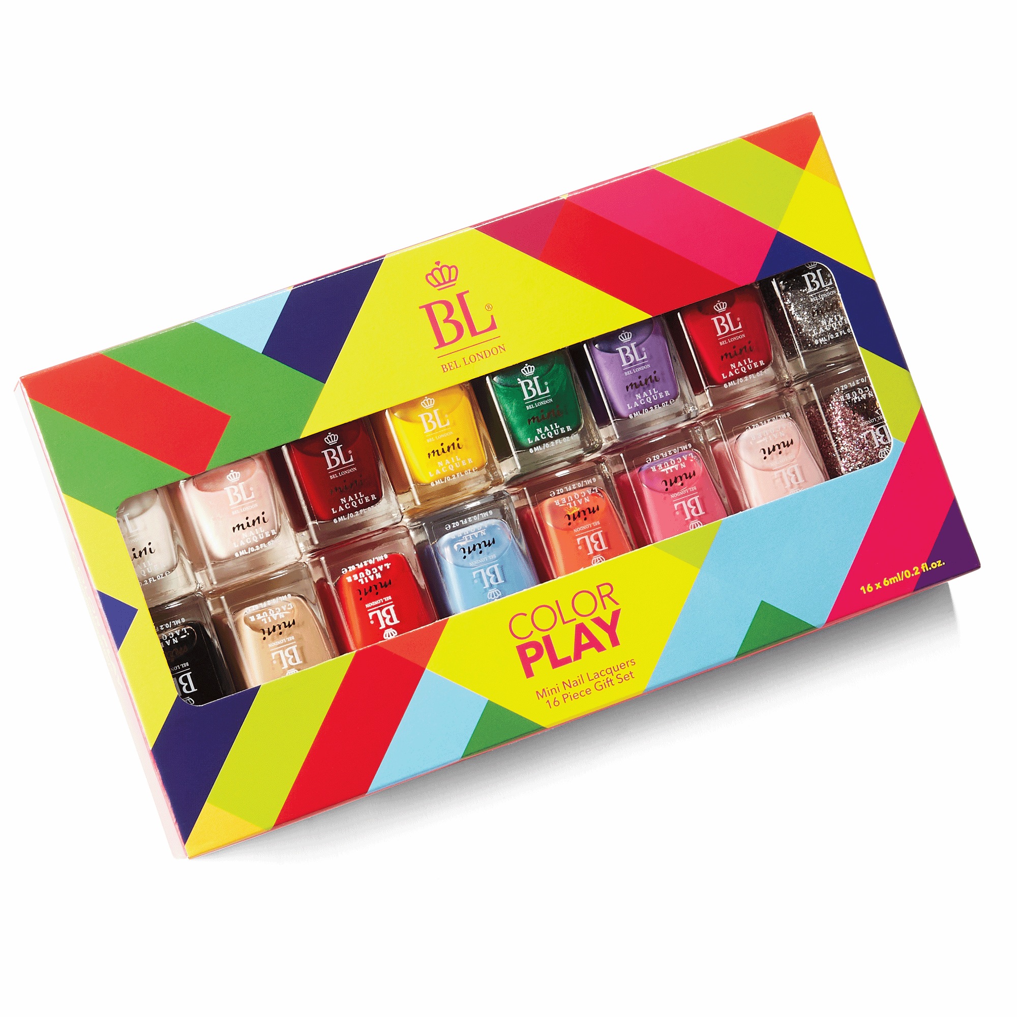Bel London Color Play 16-Piece Nail Polish Set