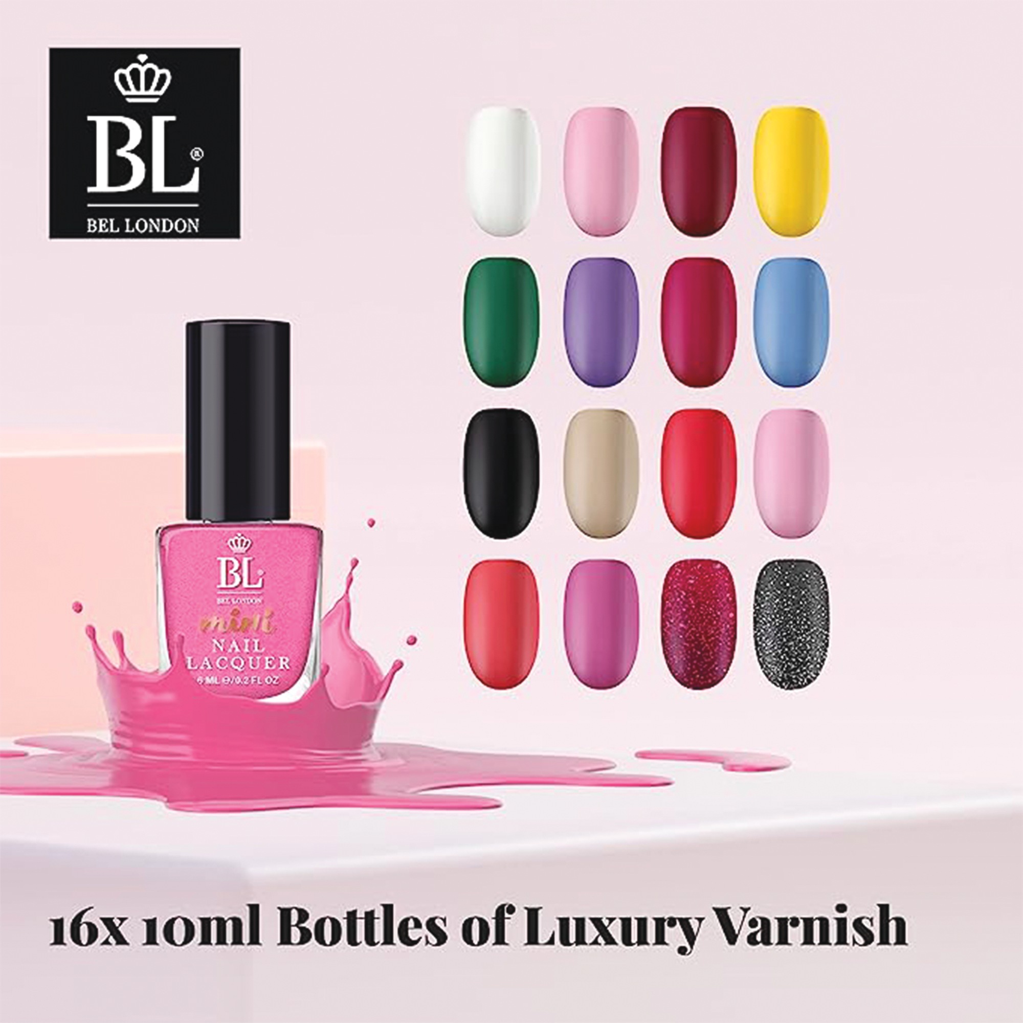 Bel London Color Play 16-Piece Nail Polish Set 4 Bel London Color Play 16-Piece Nail Polish Set