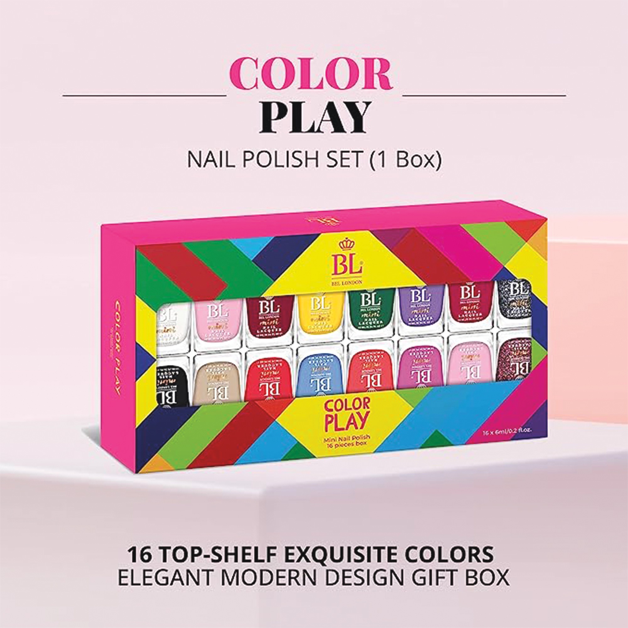 Bel London Color Play 16-Piece Nail Polish Set 6 Bel London Color Play 16-Piece Nail Polish Set