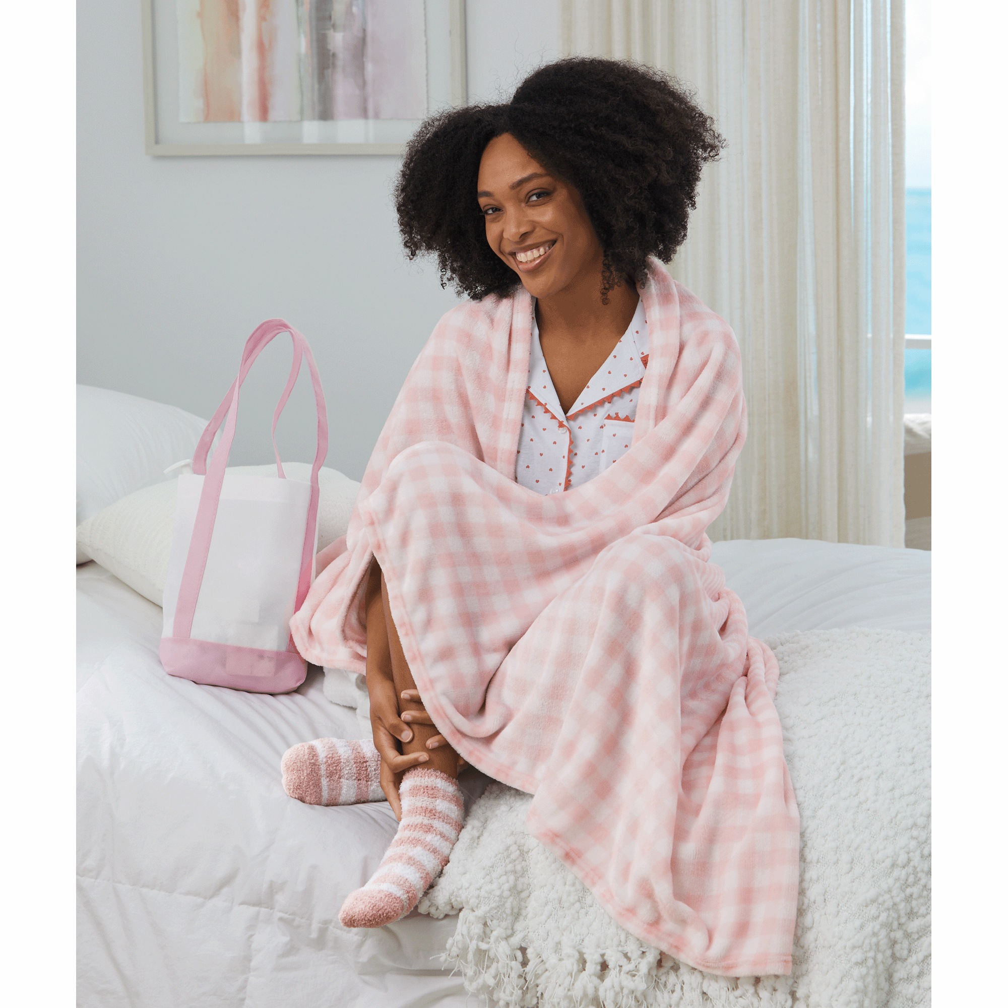 Tote, Throw & Socks Gift Set 3 Tote, Throw & Socks Gift Set