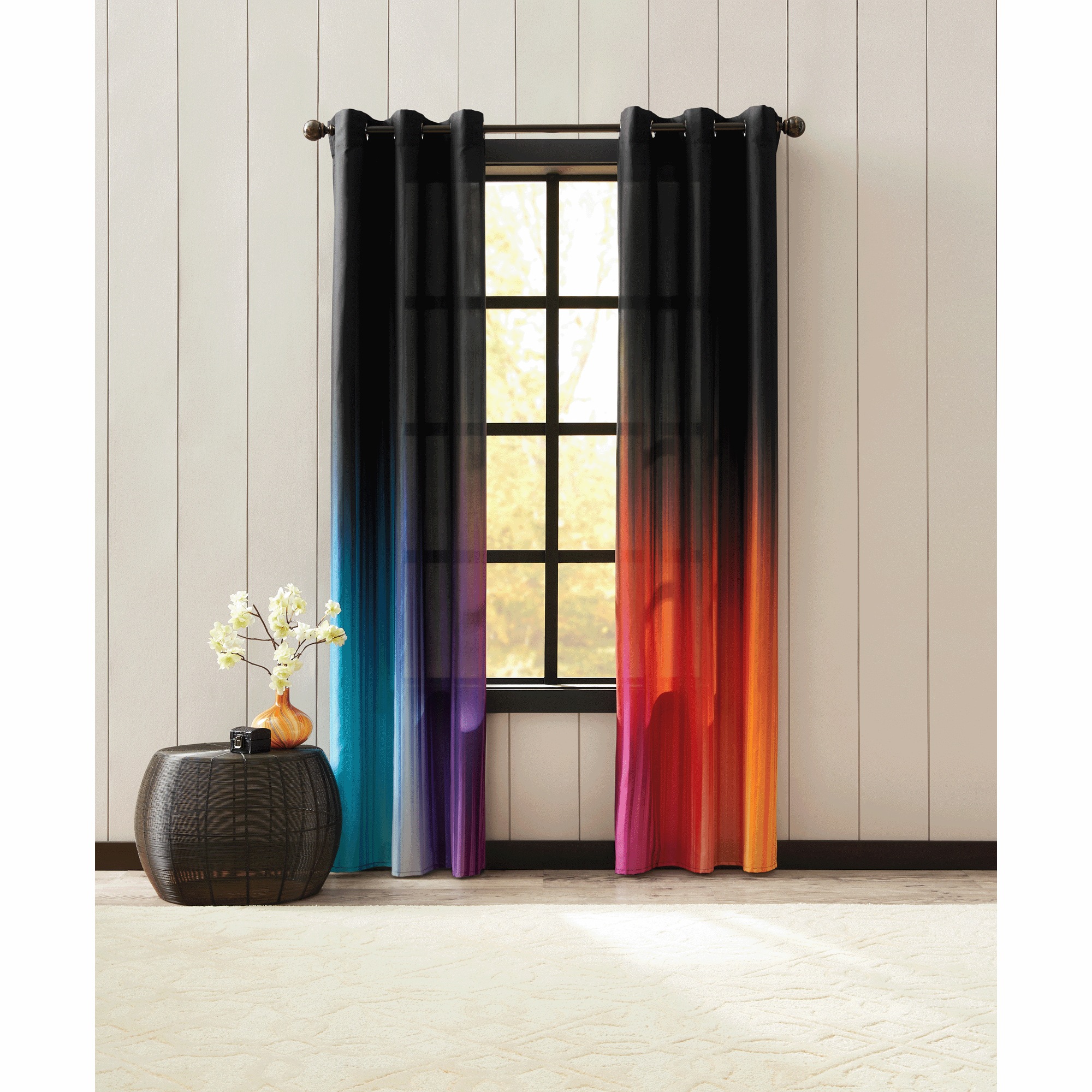 Black OmbrÃ© Panel Pair