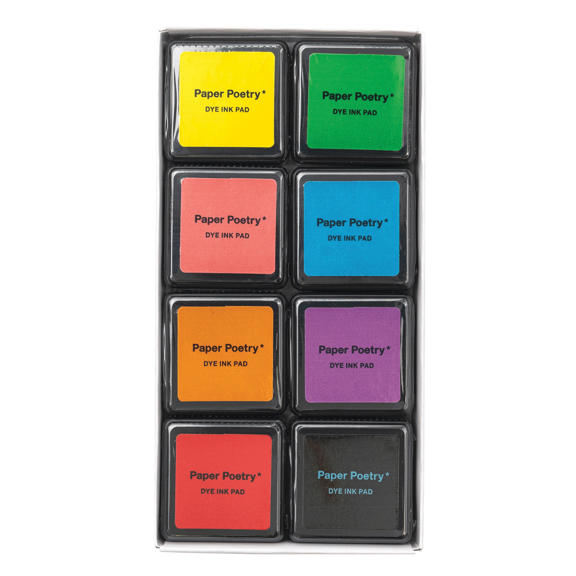 8-Color Stamp Ink Pad Set