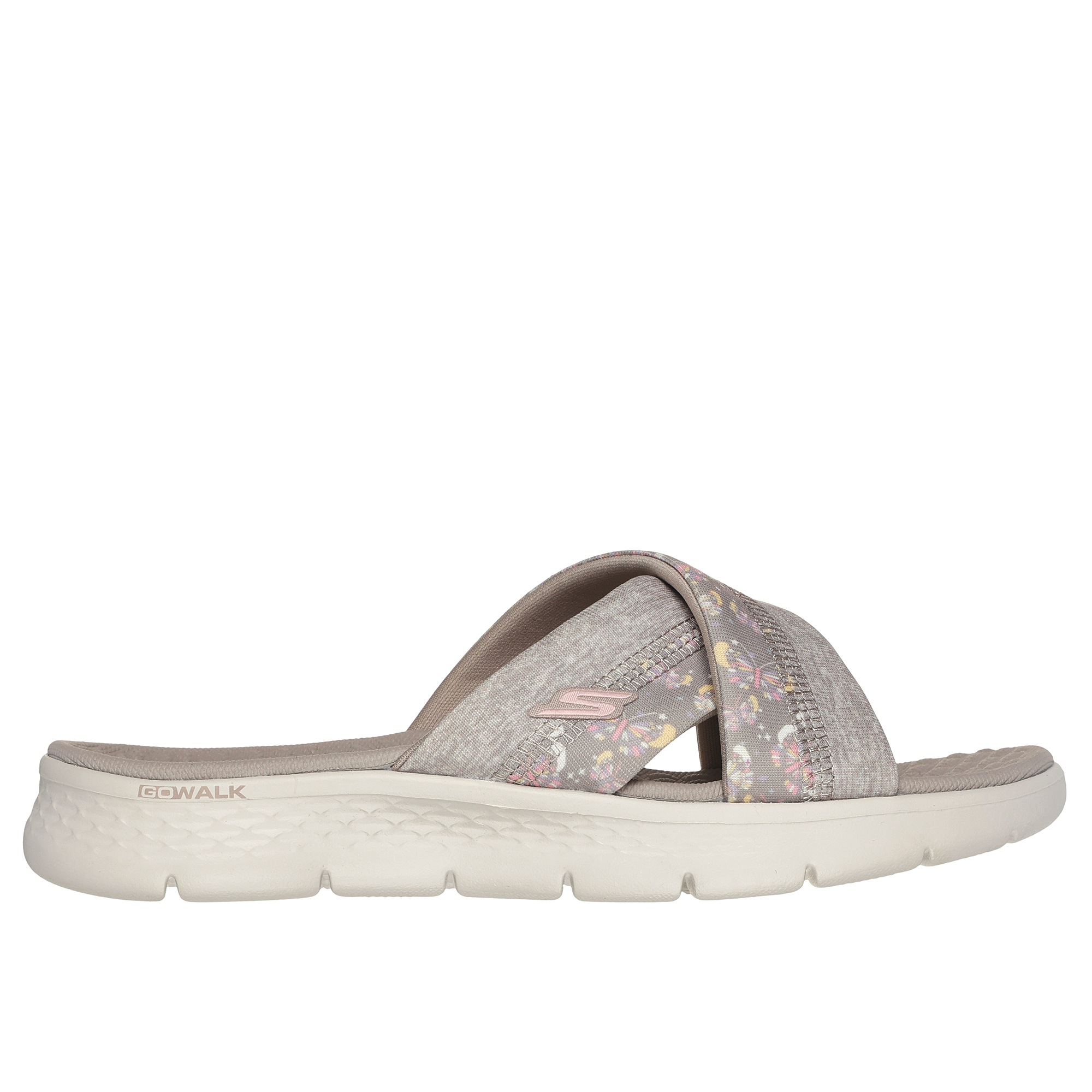 Skechers Womens' GO WALK Flex Butterfly Bliss Slide 8 Skechers Womens' GO WALK Flex Butterfly Bliss Slide