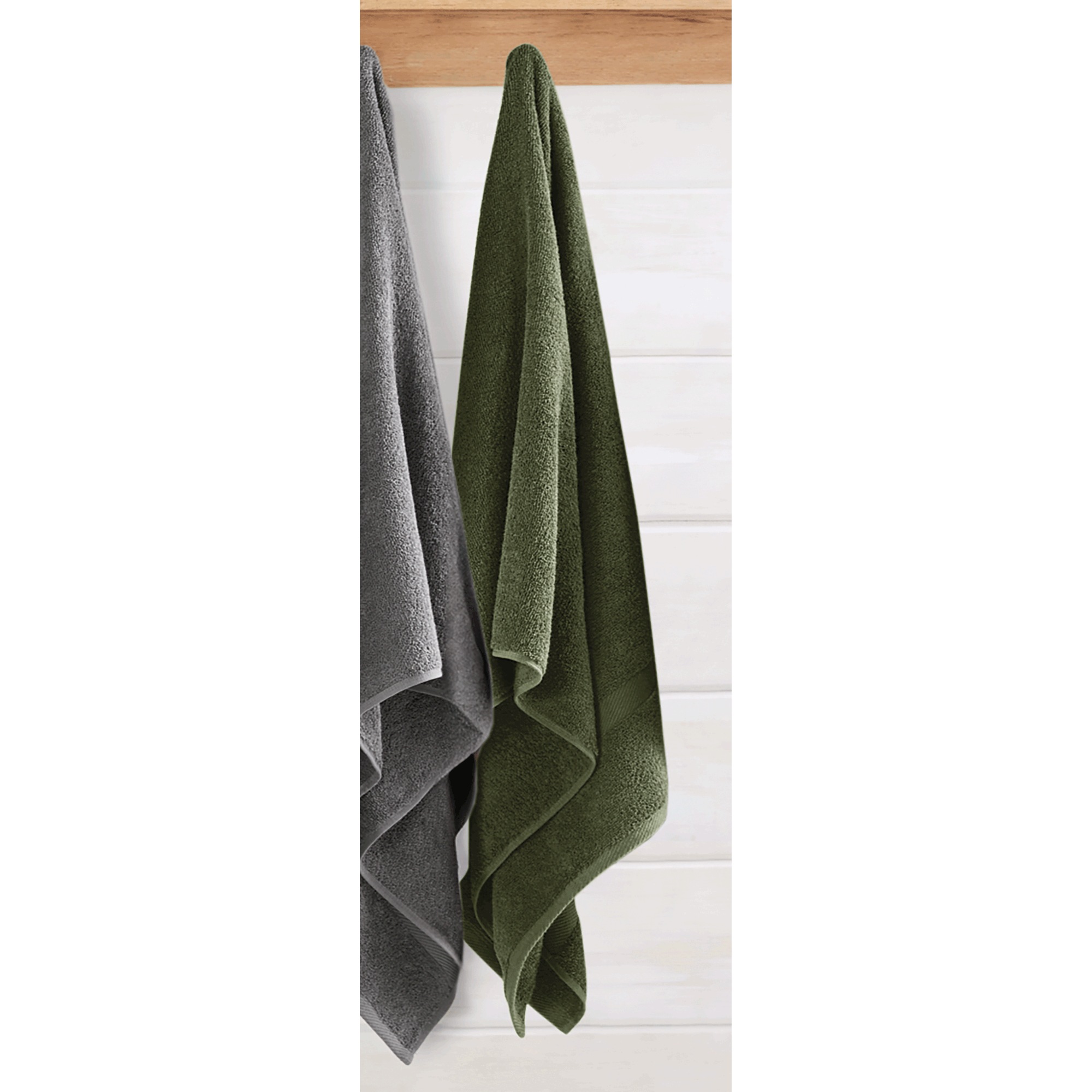 12-Piece Serene Cotton Terry Bath Towel Set 3 12-Piece Serene Cotton Terry Bath Towel Set