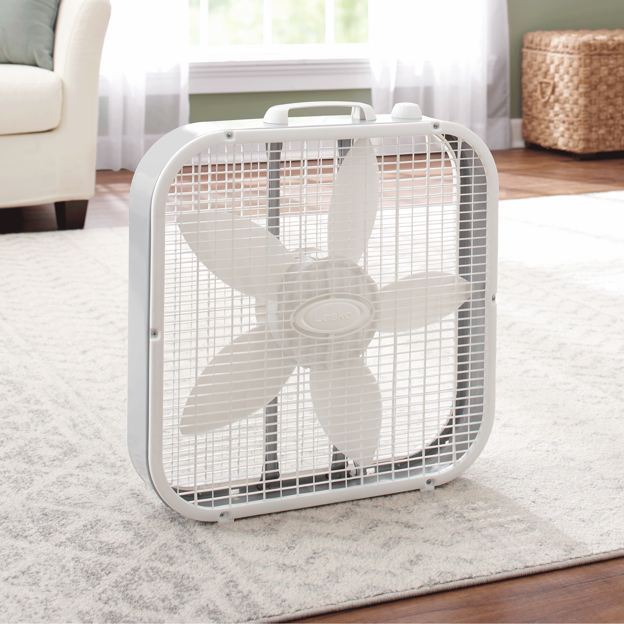 Lasko 20" Box Fan with Save-Smart Energy Efficiency