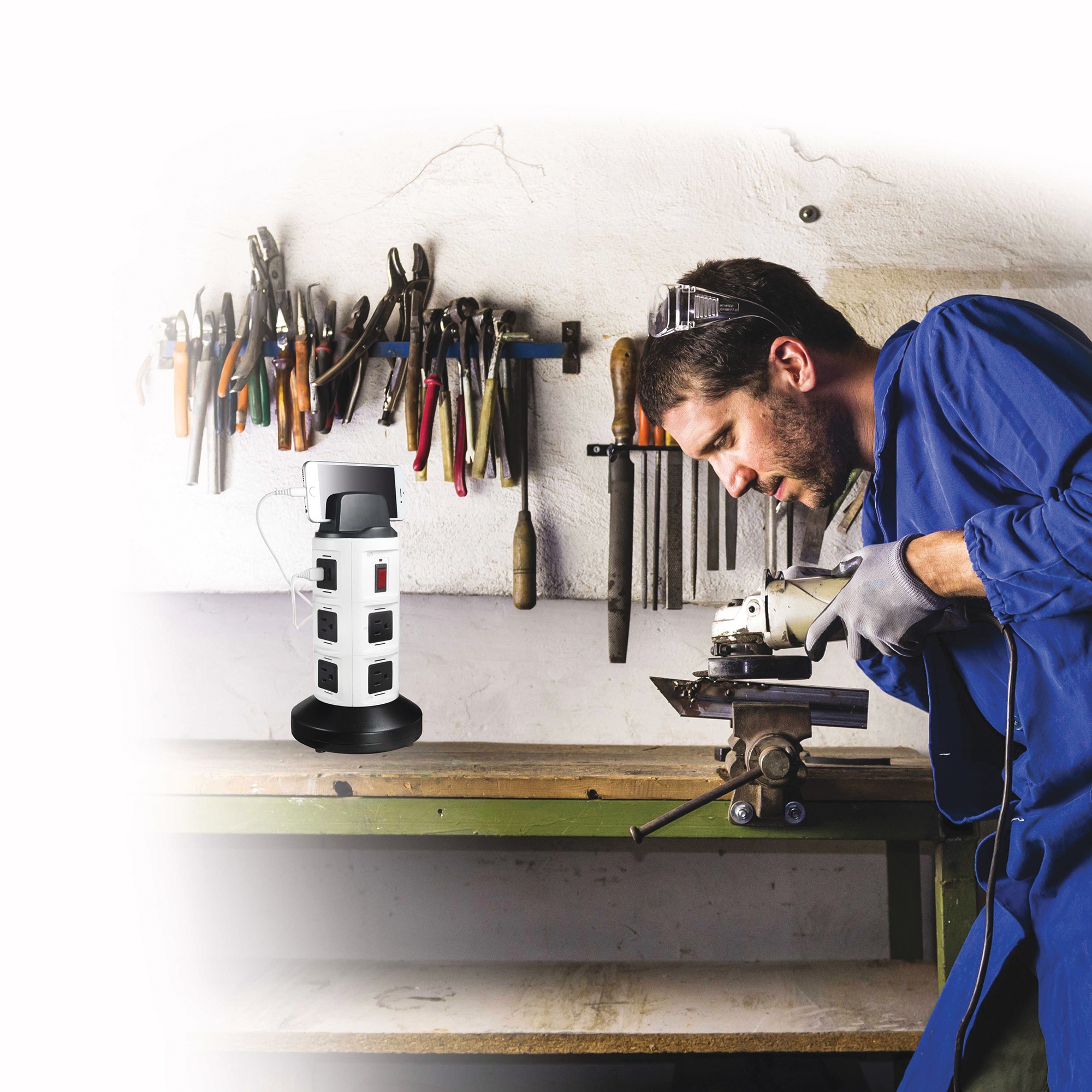 Bell+Howell Spin Power Charging Station with Surge Protection 8 Bell+Howell Spin Power Charging Station with Surge Protection