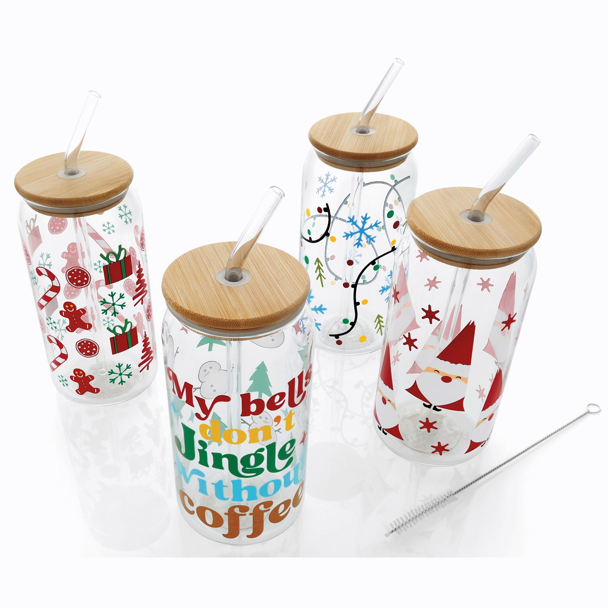 Set of 4 Christmas Tumblers