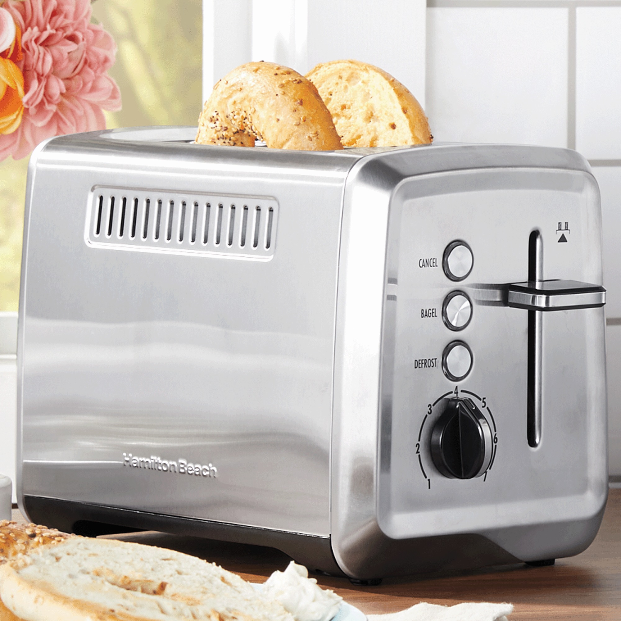 Hamilton Beach Modern 2-Slice Stainless Steel Toaster