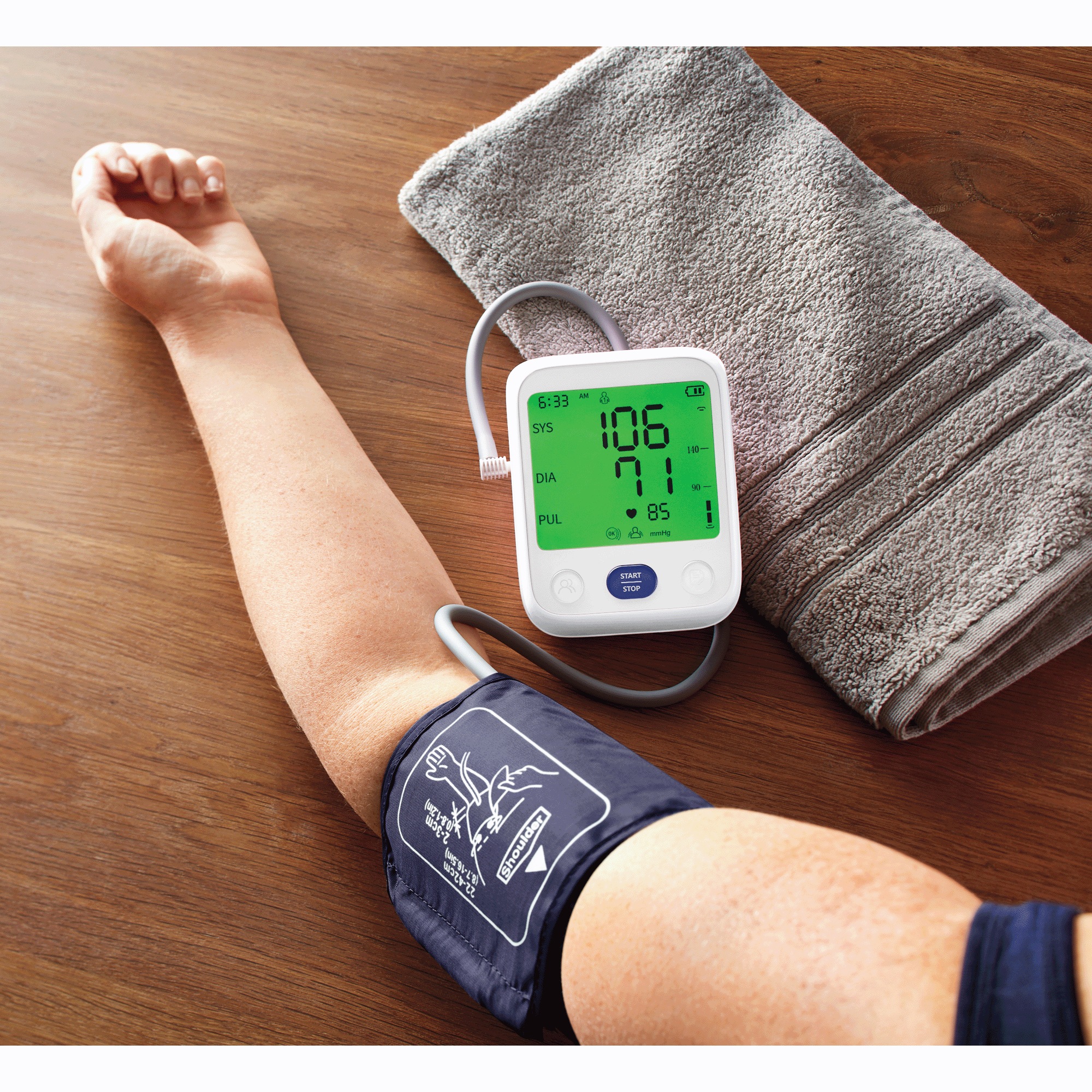 Talking Color-Coded Arm Blood Pressure Monitor