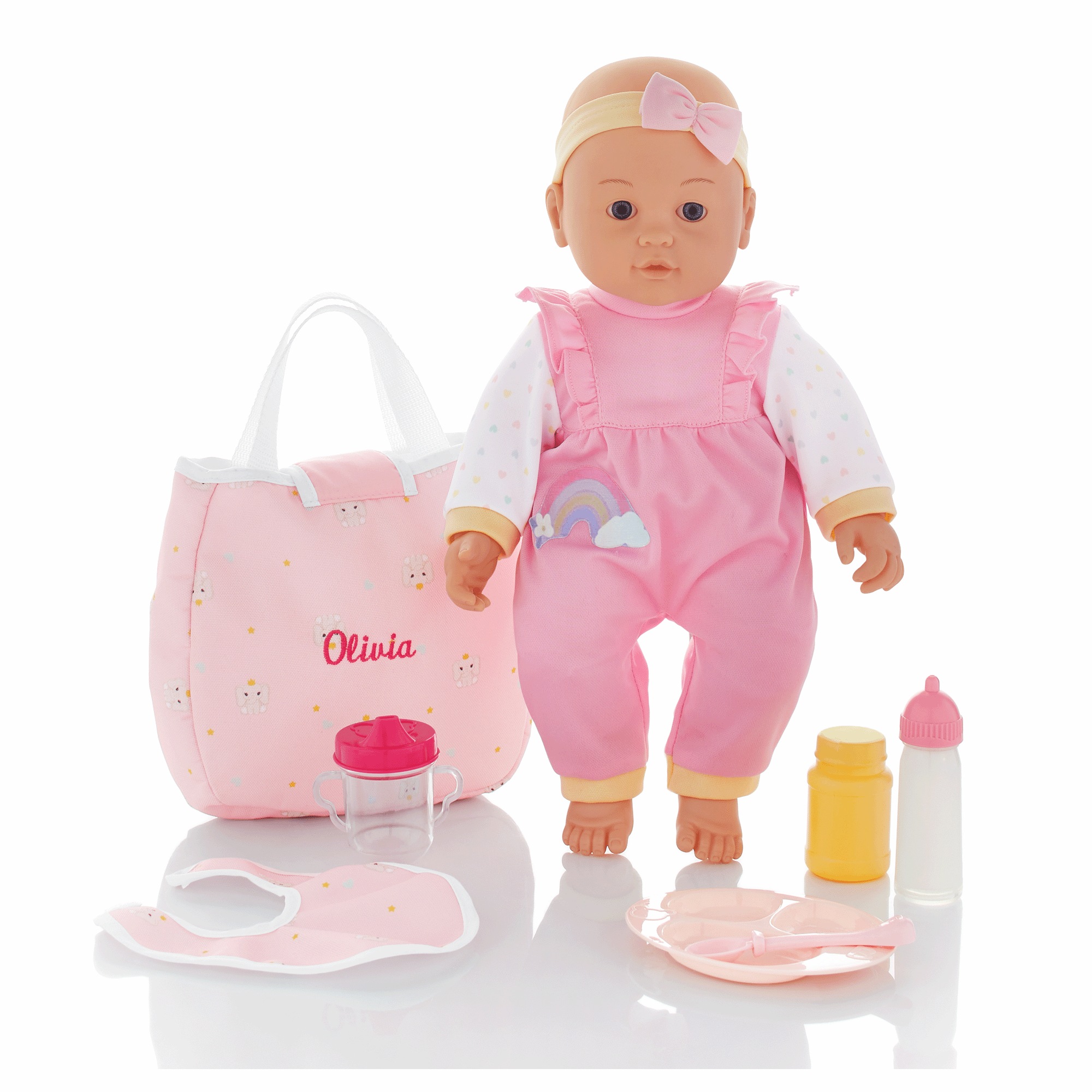 Doll with Pram Set