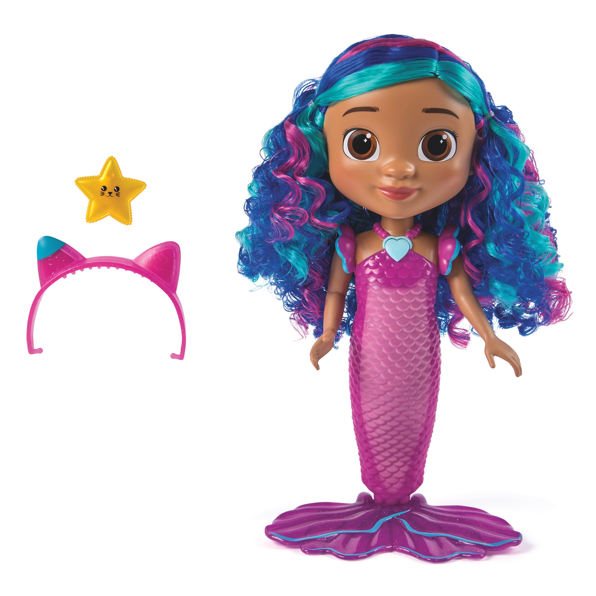 Gabbyâs Dollhouse Sing and Shine Mermaid Gabby