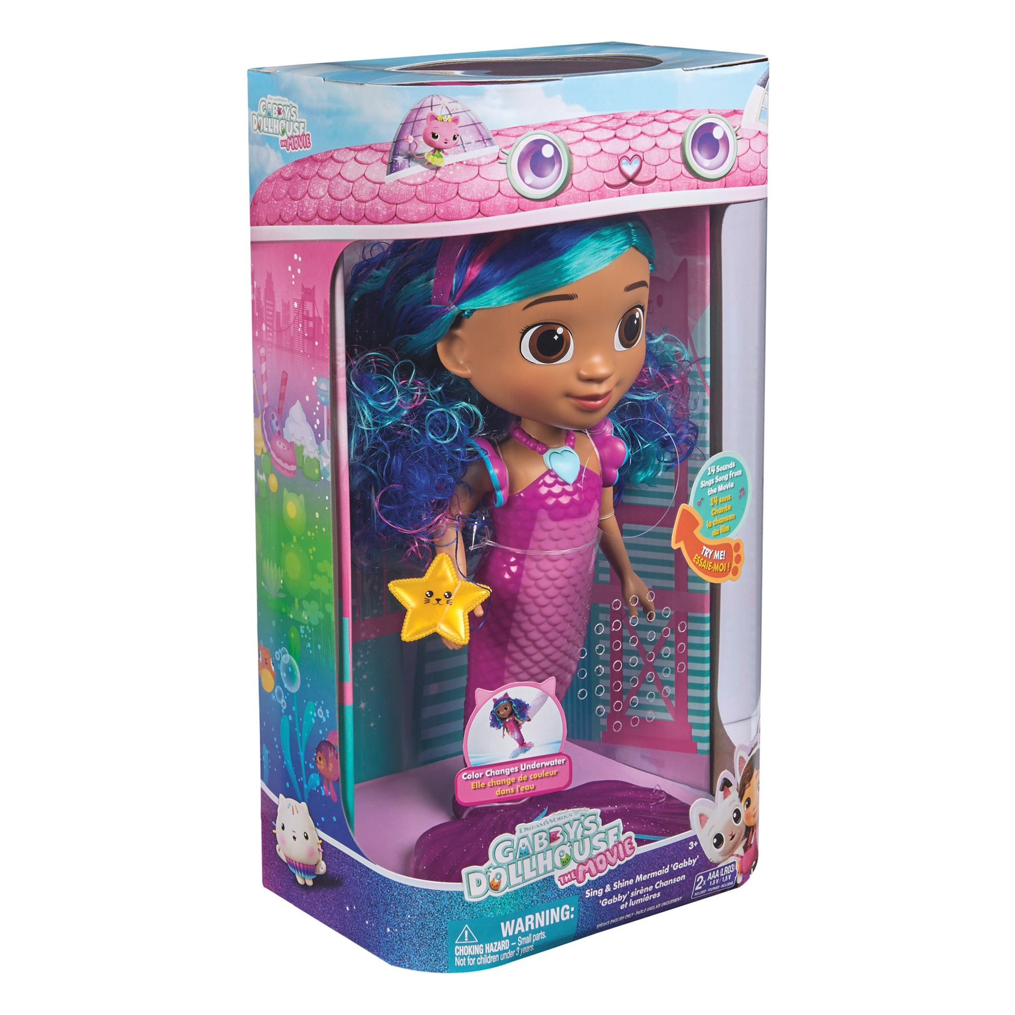 Gabbyâs Dollhouse Sing and Shine Mermaid Gabby 3 Gabbyâs Dollhouse Sing and Shine Mermaid Gabby