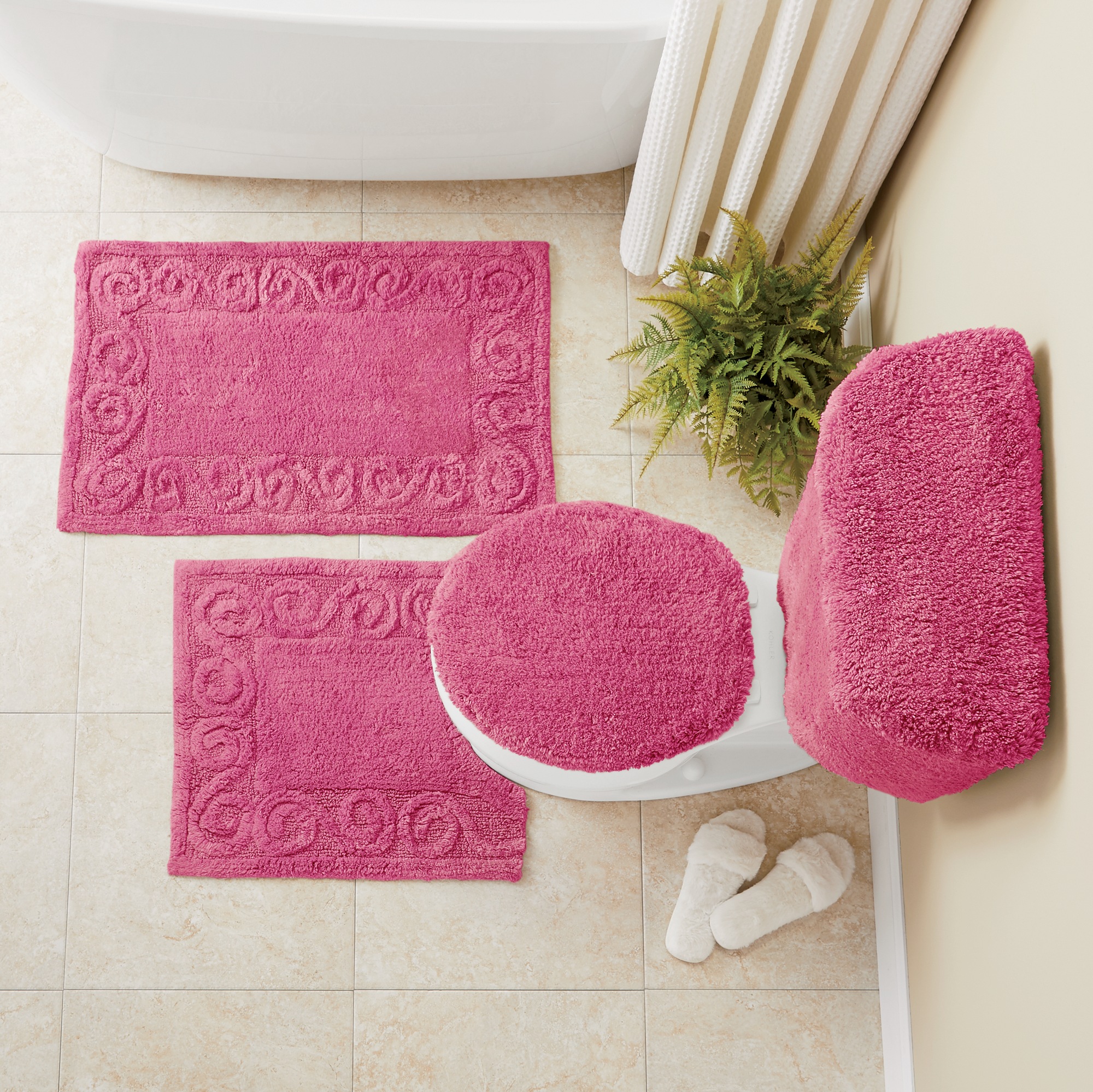 5-Piece Scroll Bath Set 4 5-Piece Scroll Bath Set