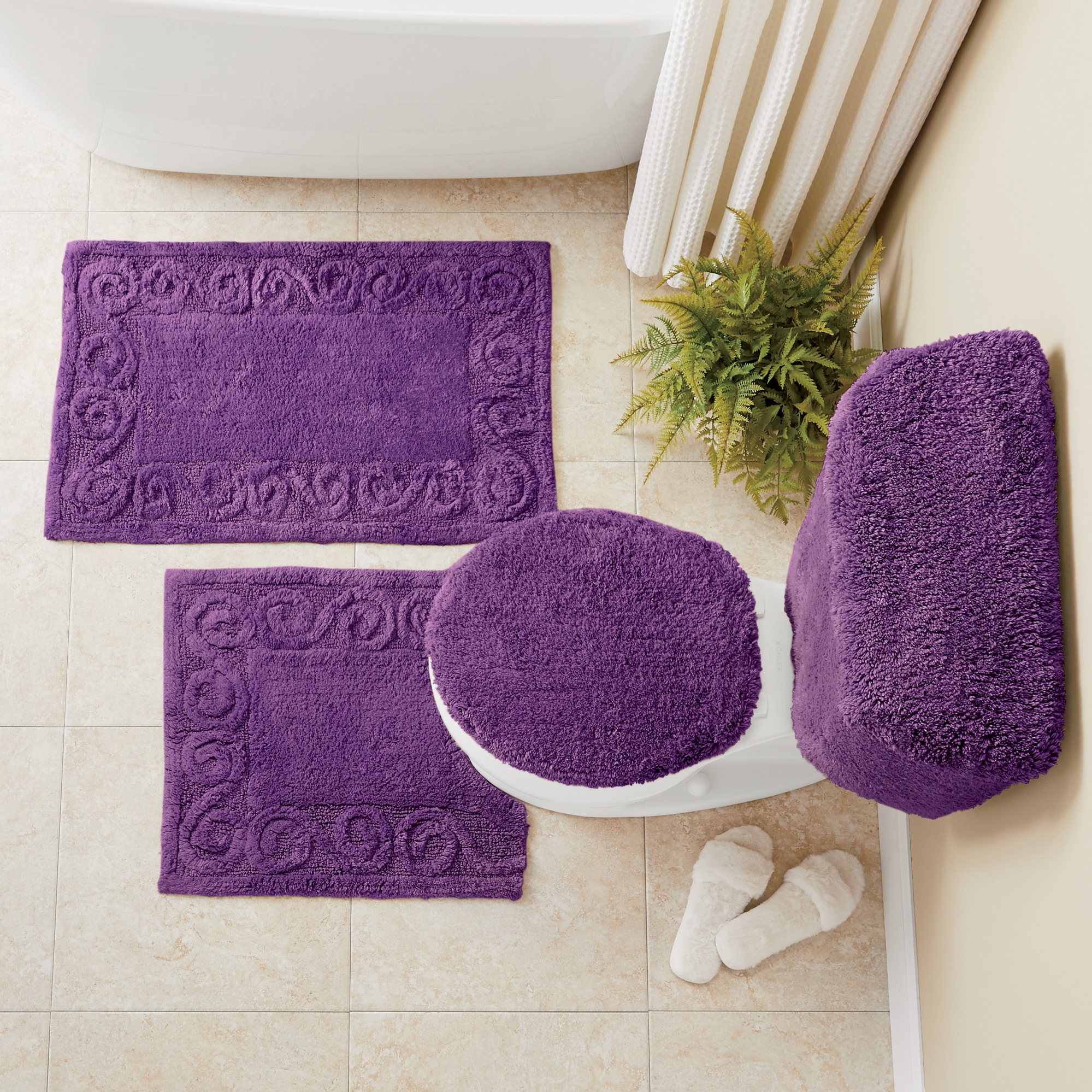 5-Piece Scroll Bath Set 5 5-Piece Scroll Bath Set