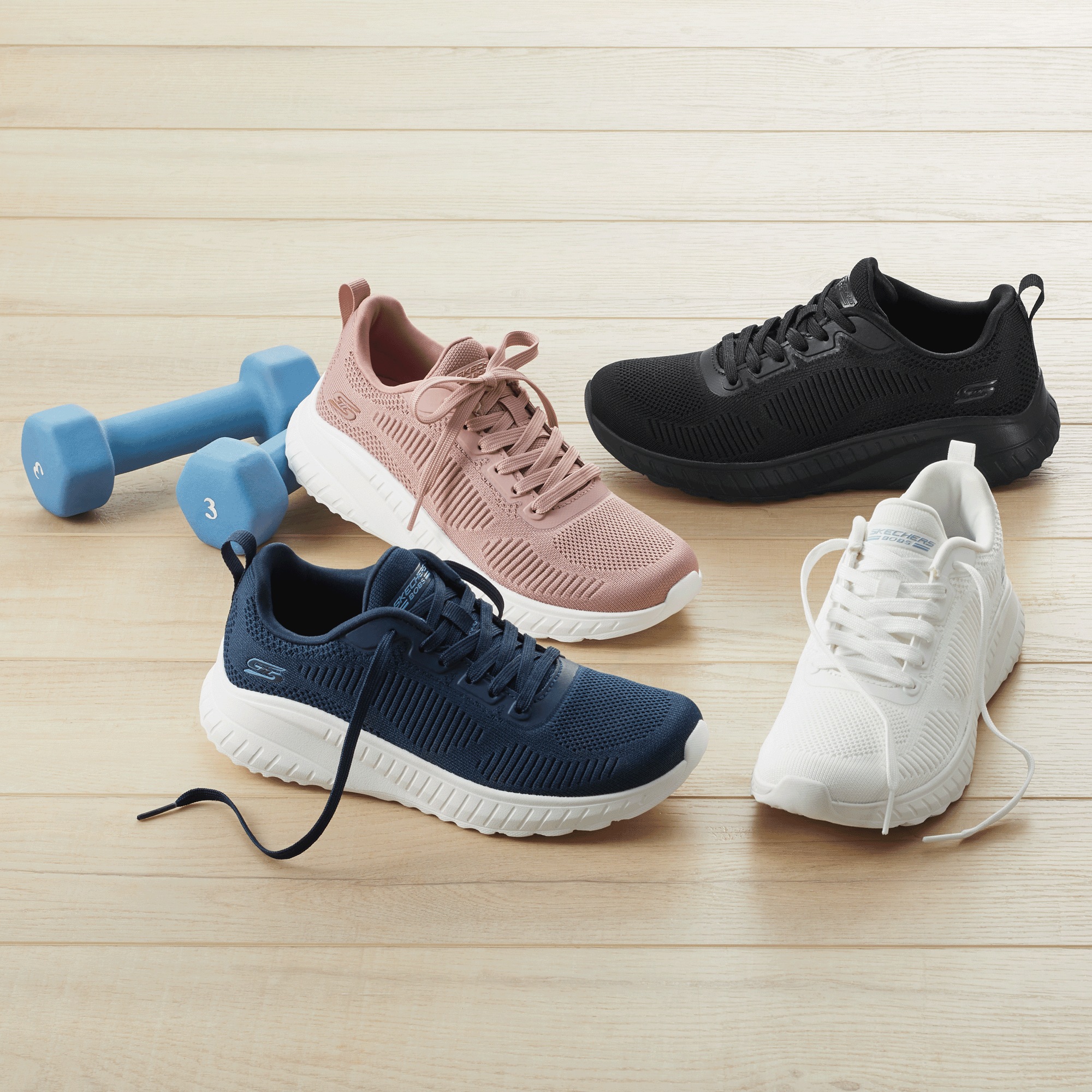 BOBS Women's Sport Squad Chaos Face Off Lace-Up by Skechers