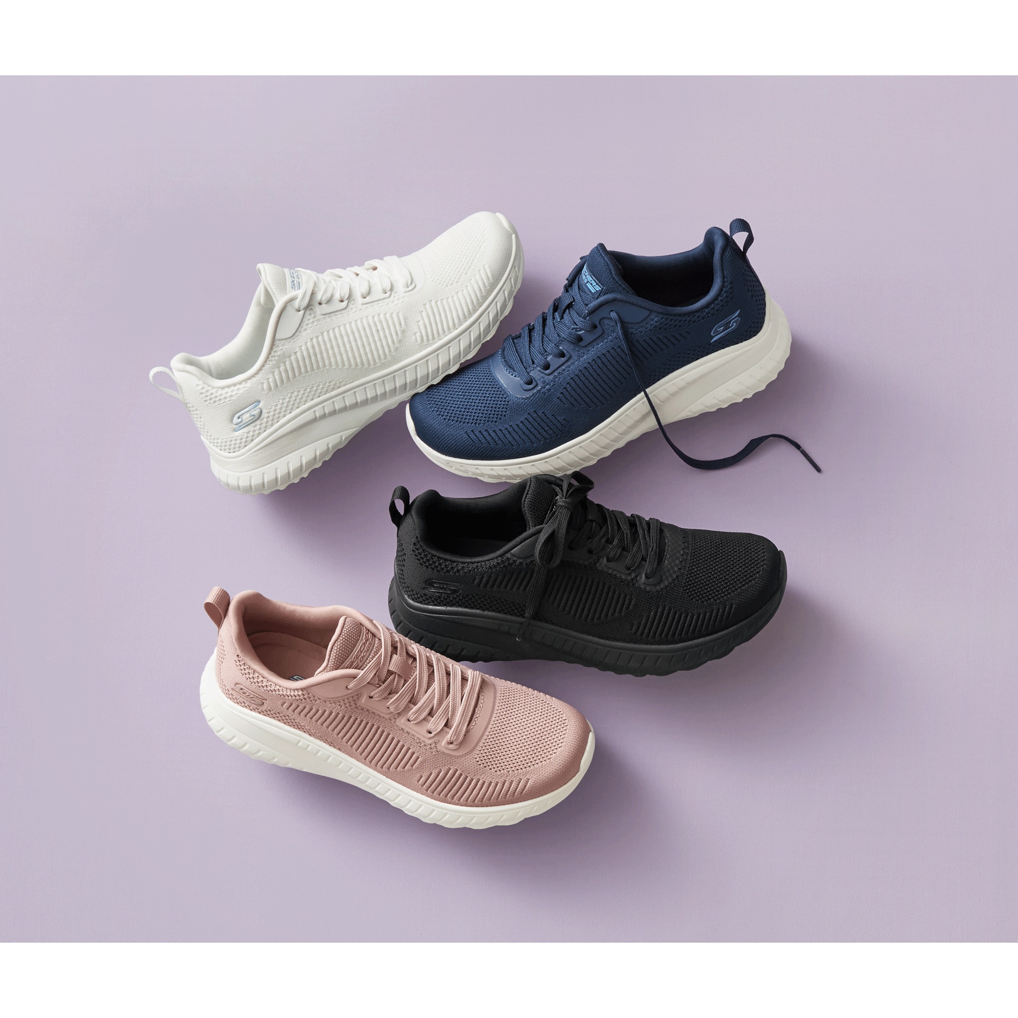 BOBS Women's Sport Squad Chaos Face Off Lace-Up by Skechers