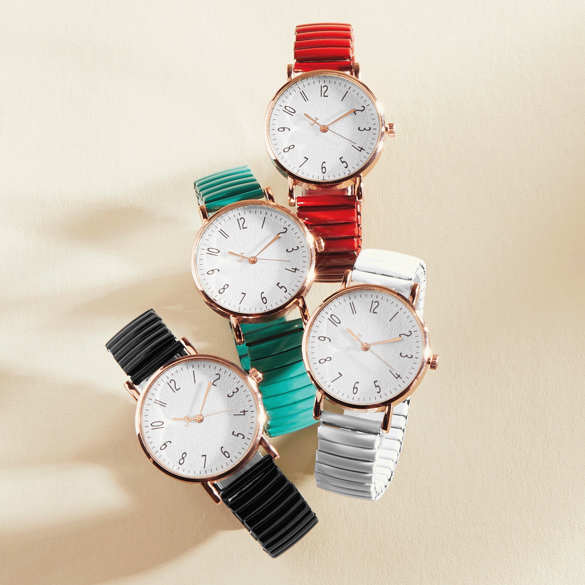 Ladies' Color Stretch Round Watch