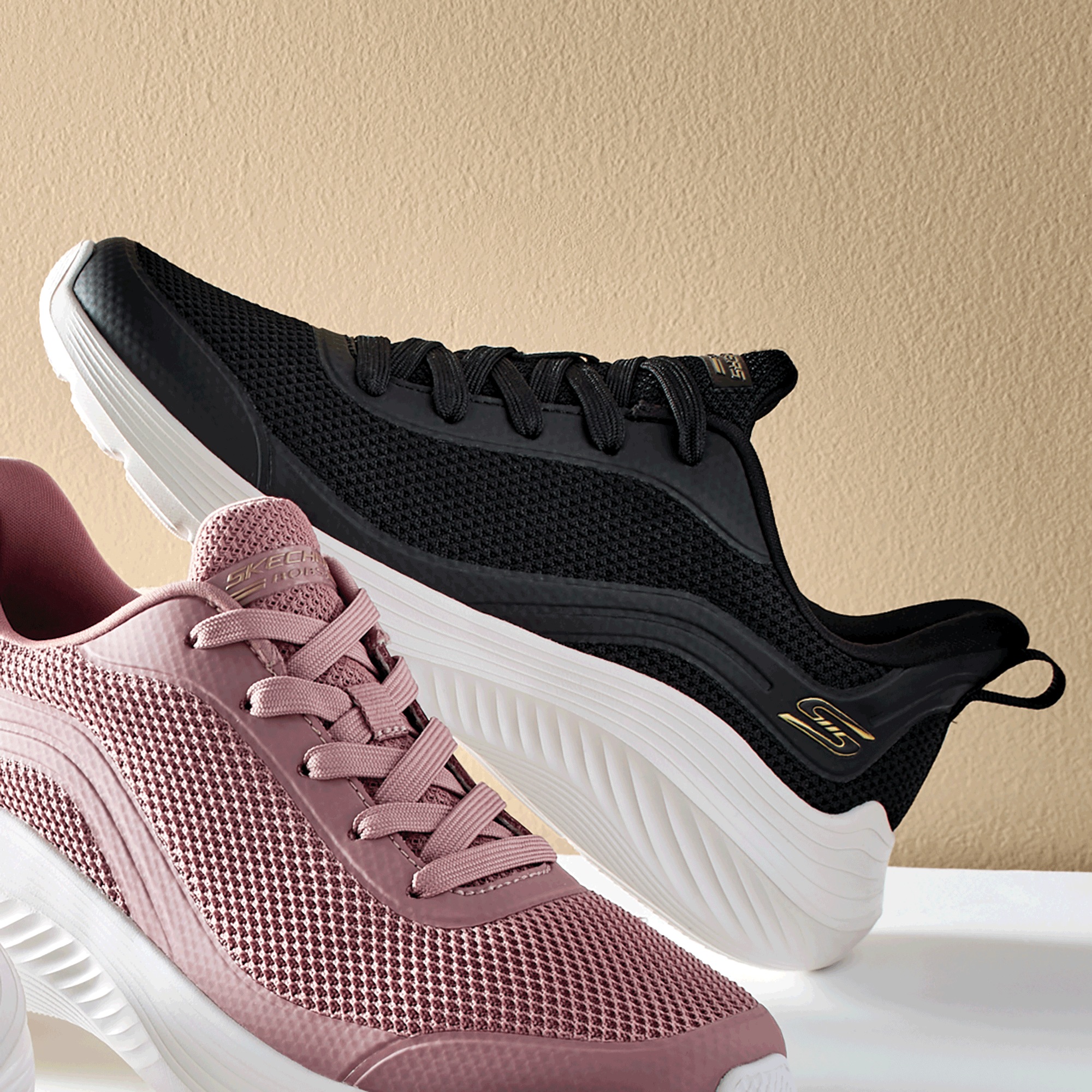 BOBS Womenâs Squad Wave Still Wading Lace-Up by Skechers 3 BOBS Womenâs Squad Wave Still Wading Lace-Up by Skechers