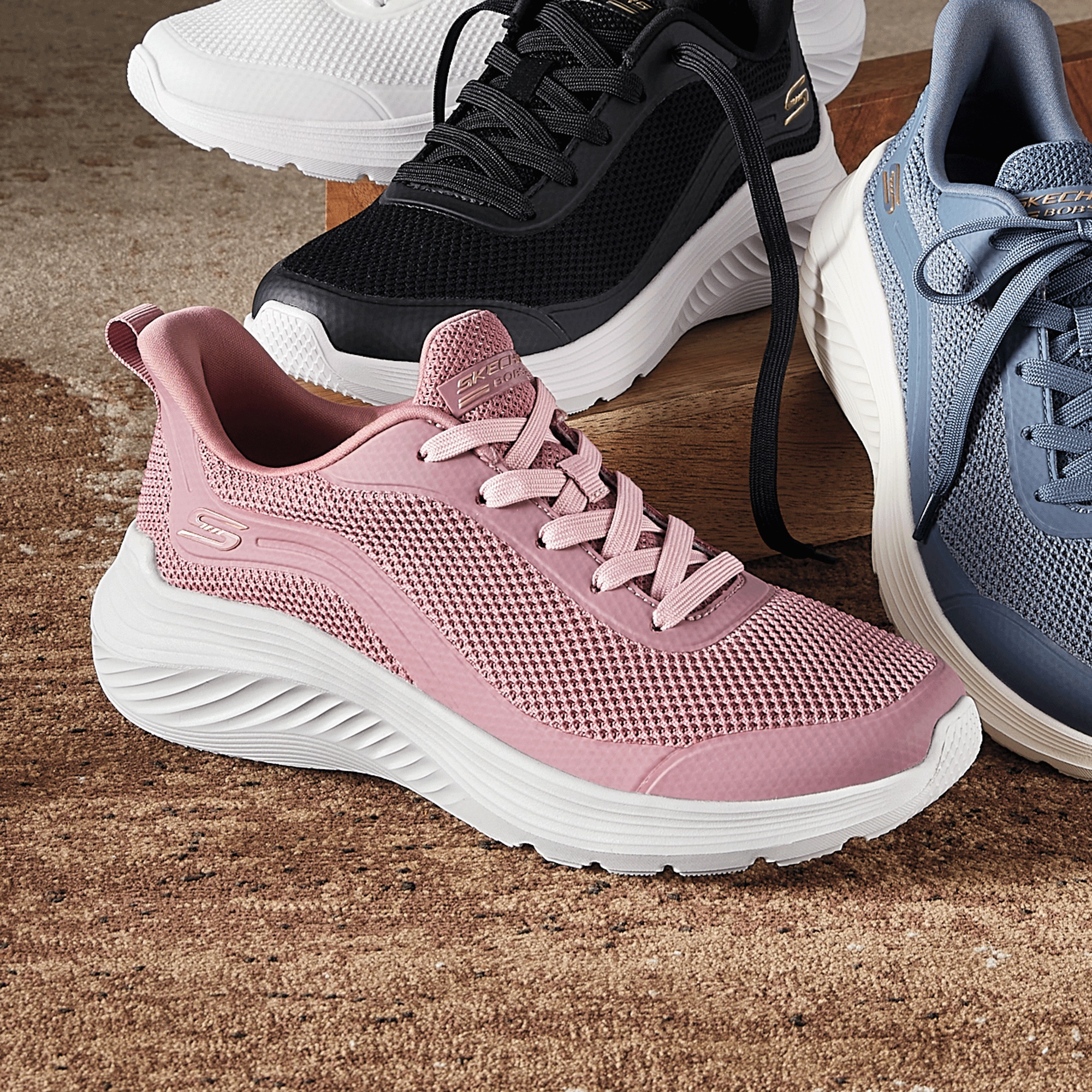 BOBS Womenâs Squad Wave Still Wading Lace-Up by Skechers 4 BOBS Womenâs Squad Wave Still Wading Lace-Up by Skechers