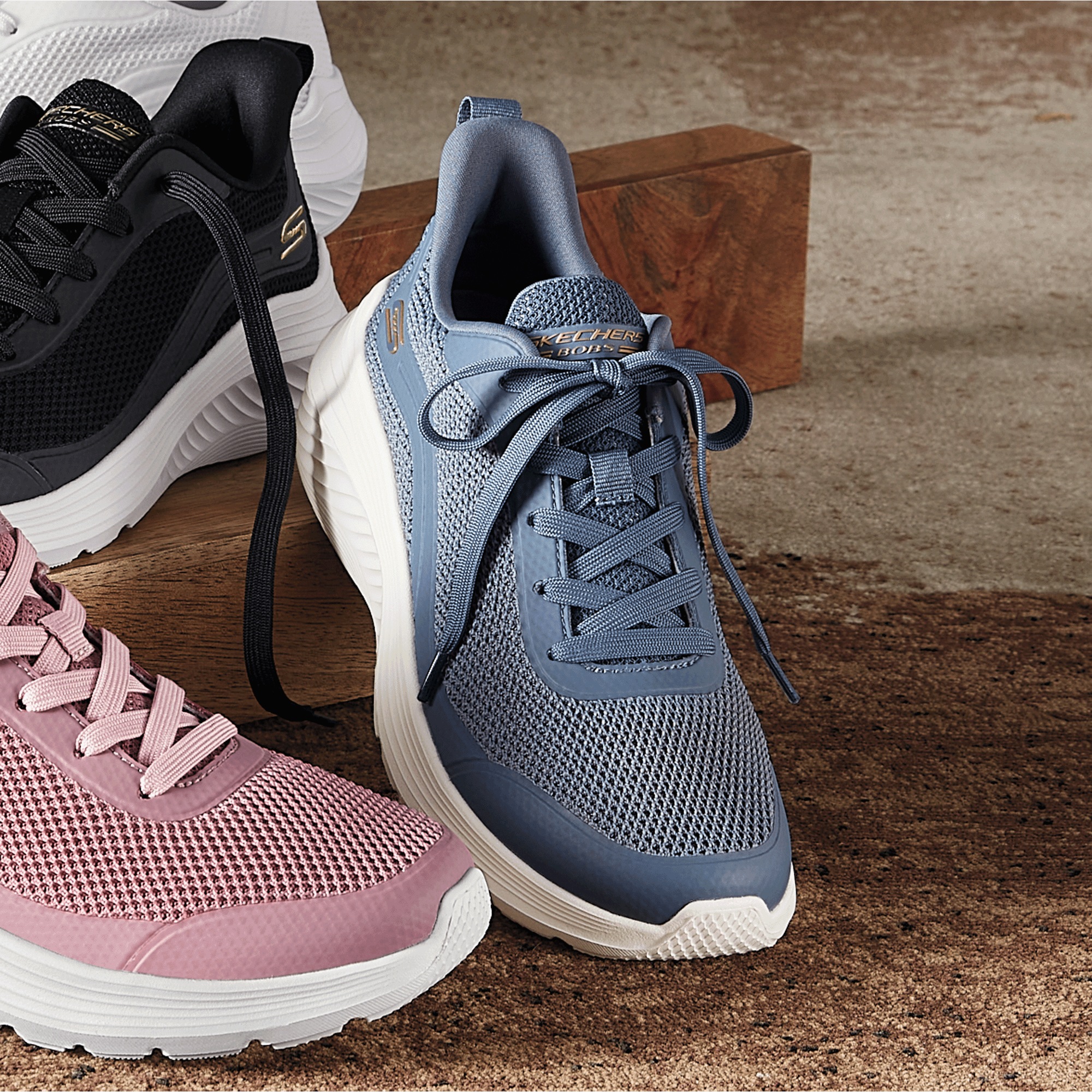 BOBS Womenâs Squad Wave Still Wading Lace-Up by Skechers 5 BOBS Womenâs Squad Wave Still Wading Lace-Up by Skechers