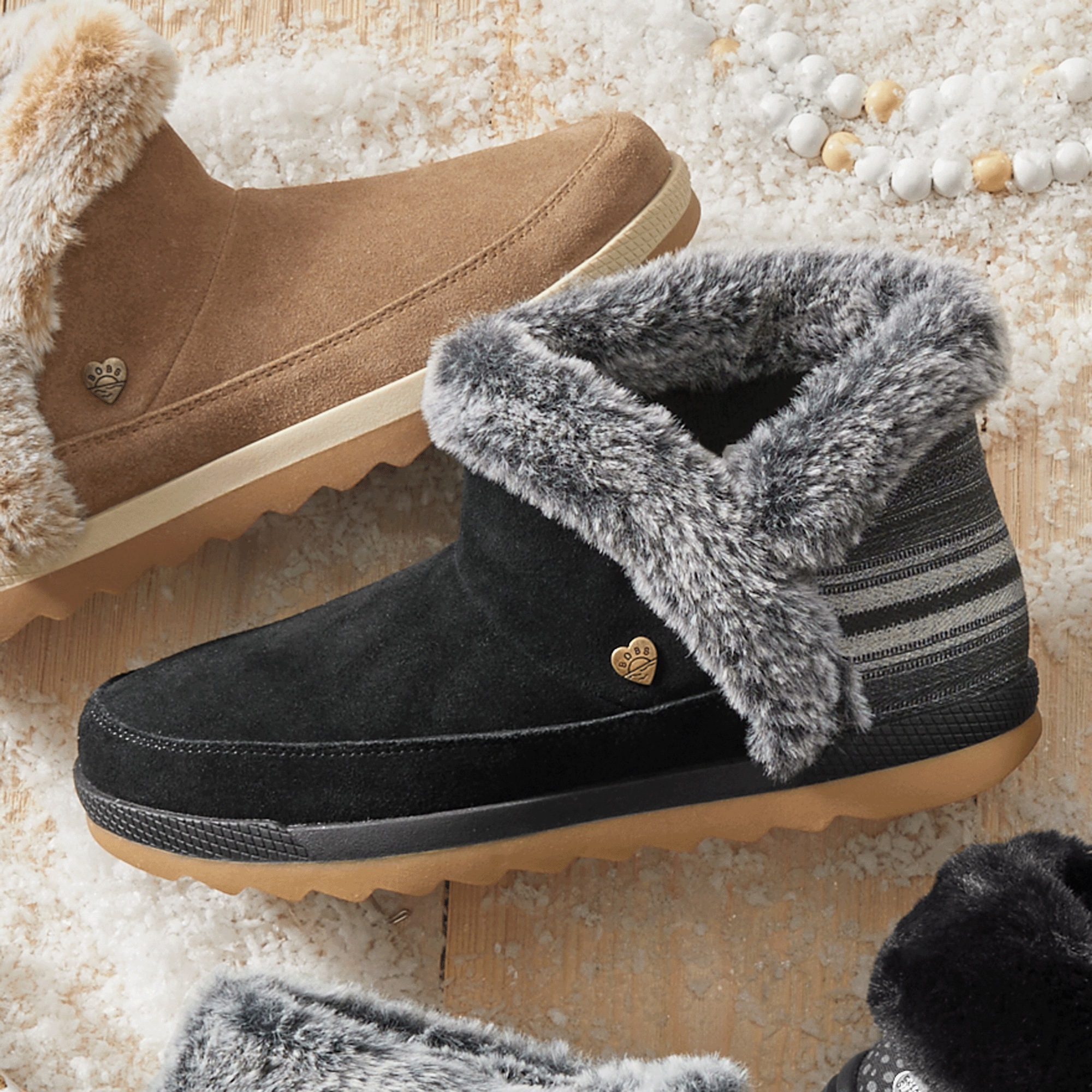 BOBS Women's Cozy Chill Comfy Break Bootie by Skechers