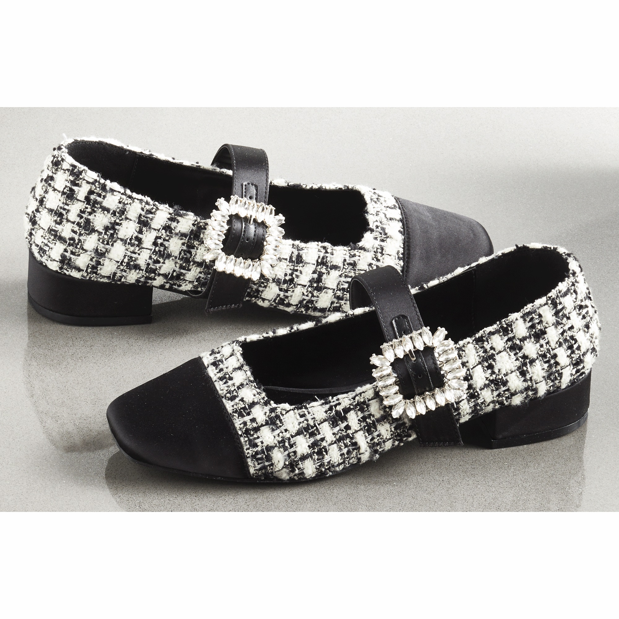 Midnight Velvet Plaid Mary Jane