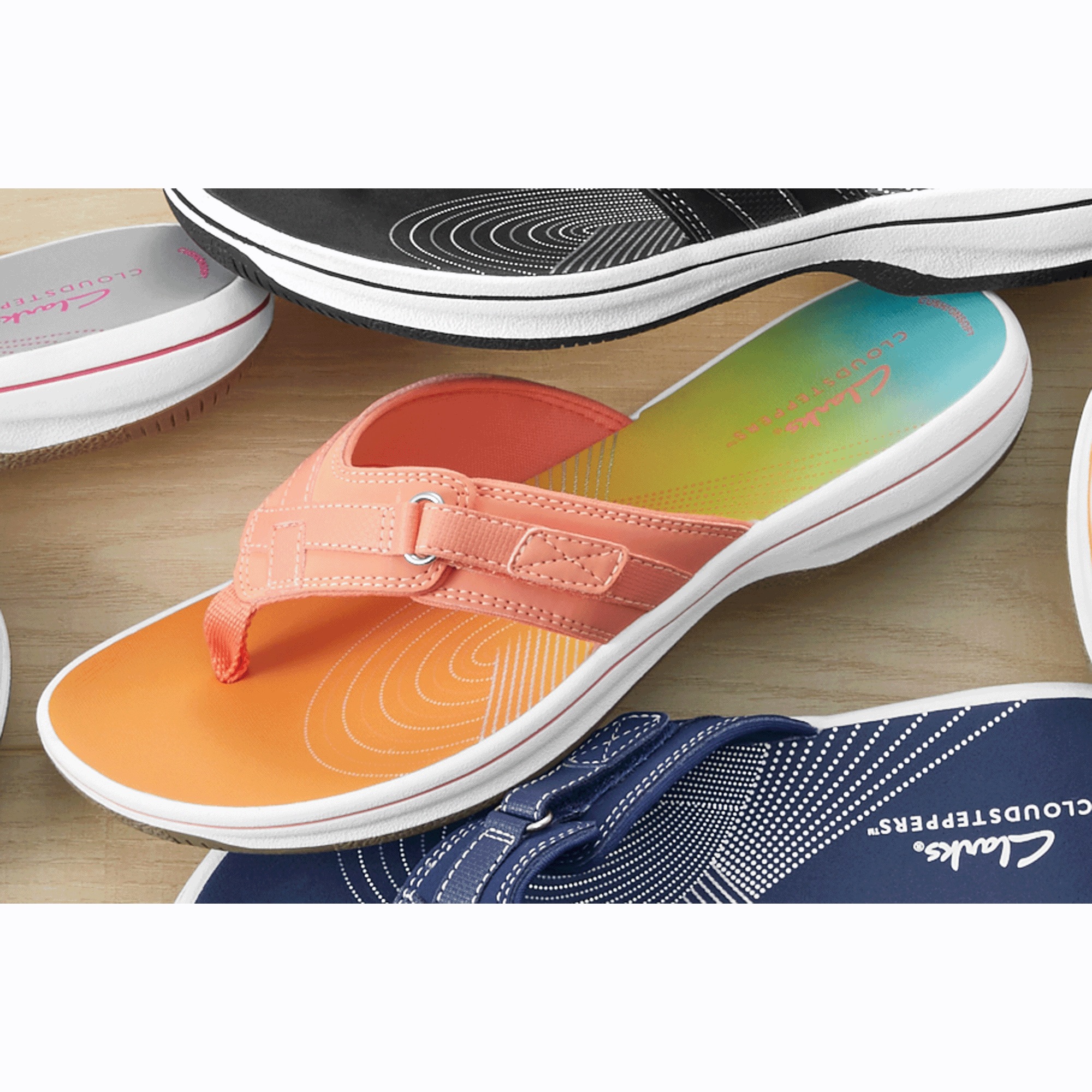 Clarks Women's Breeze Sea Thong 9 Clarks Women's Breeze Sea Thong