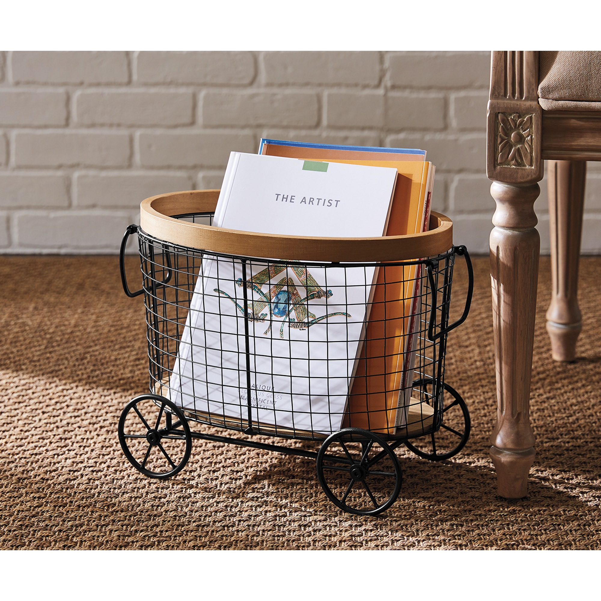 Decorative Basket Cart