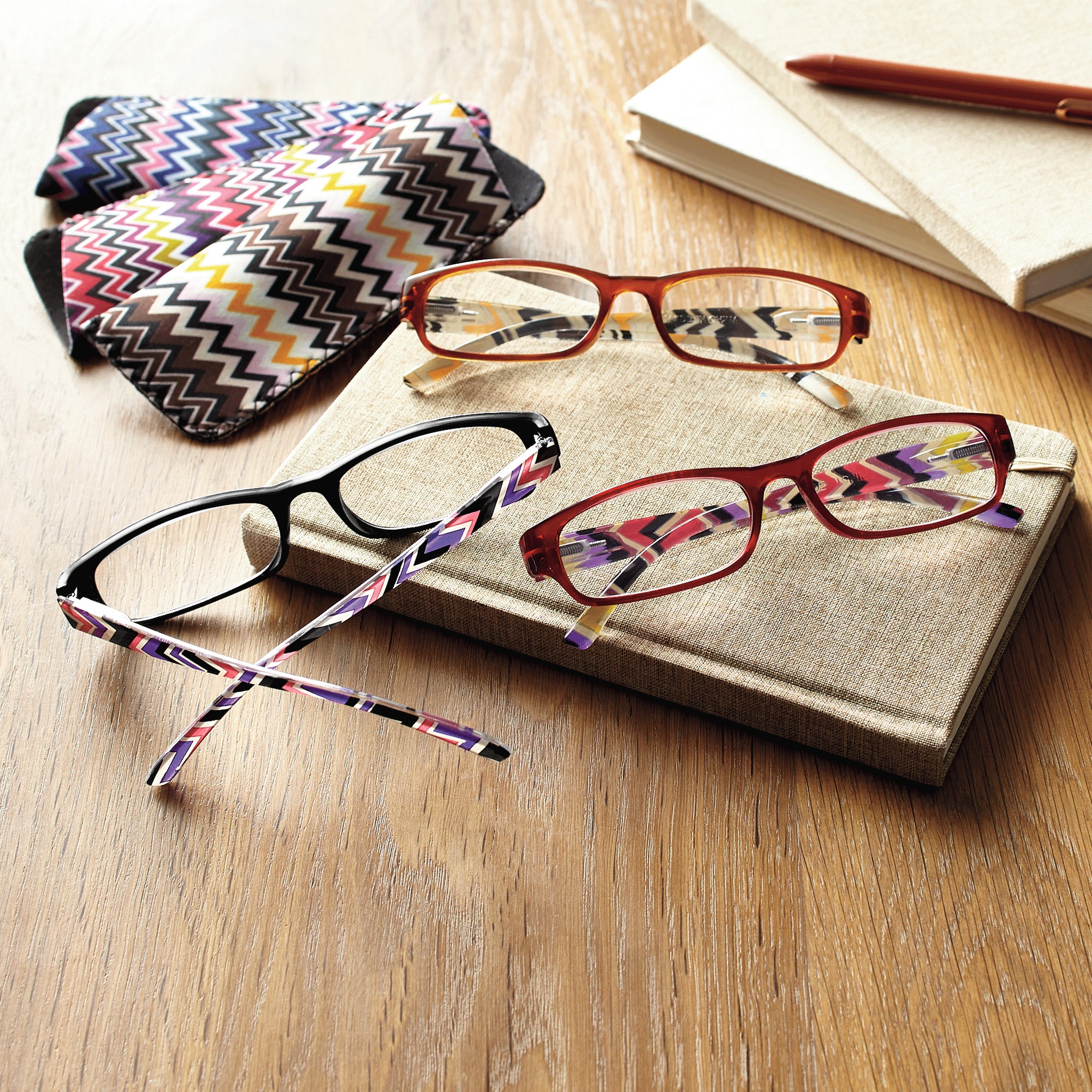 Set of 3 Reading Glasses with Cases