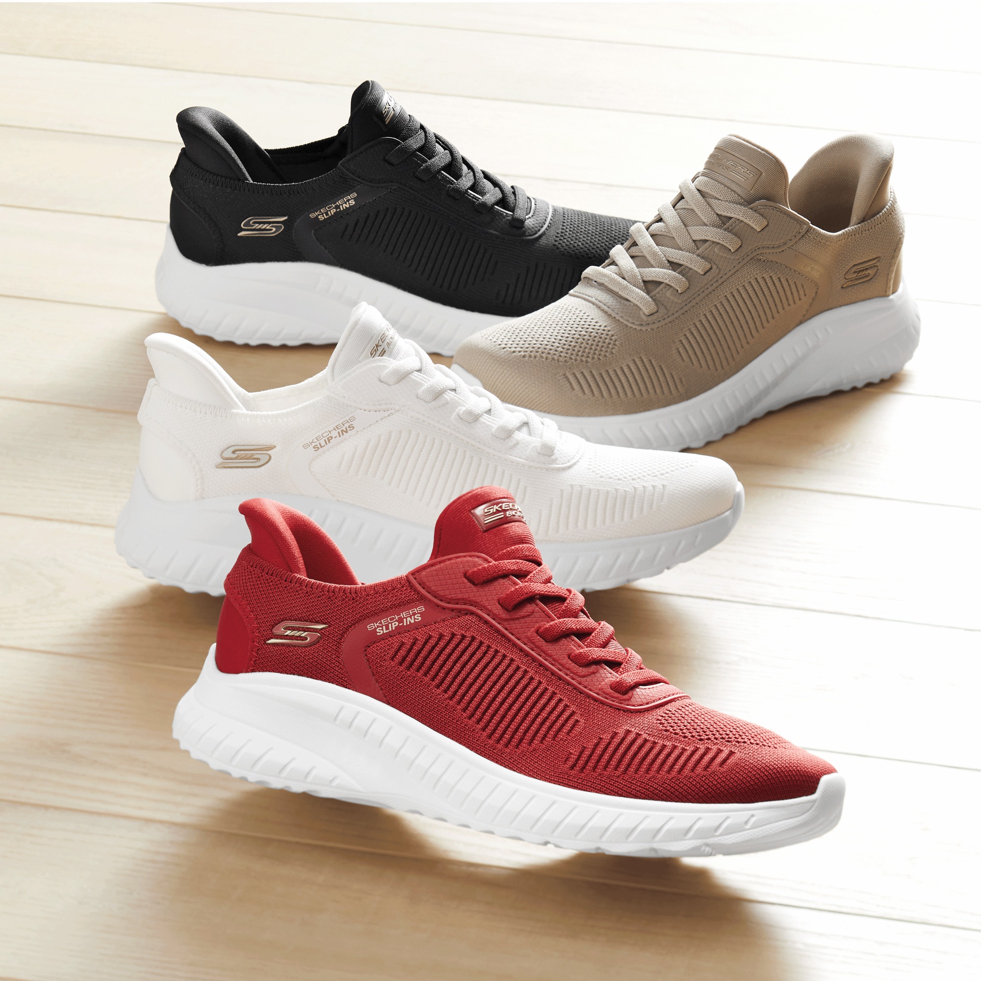 BOBS Womenâs Sport Squad Chaos Slip-Ins by Skechers