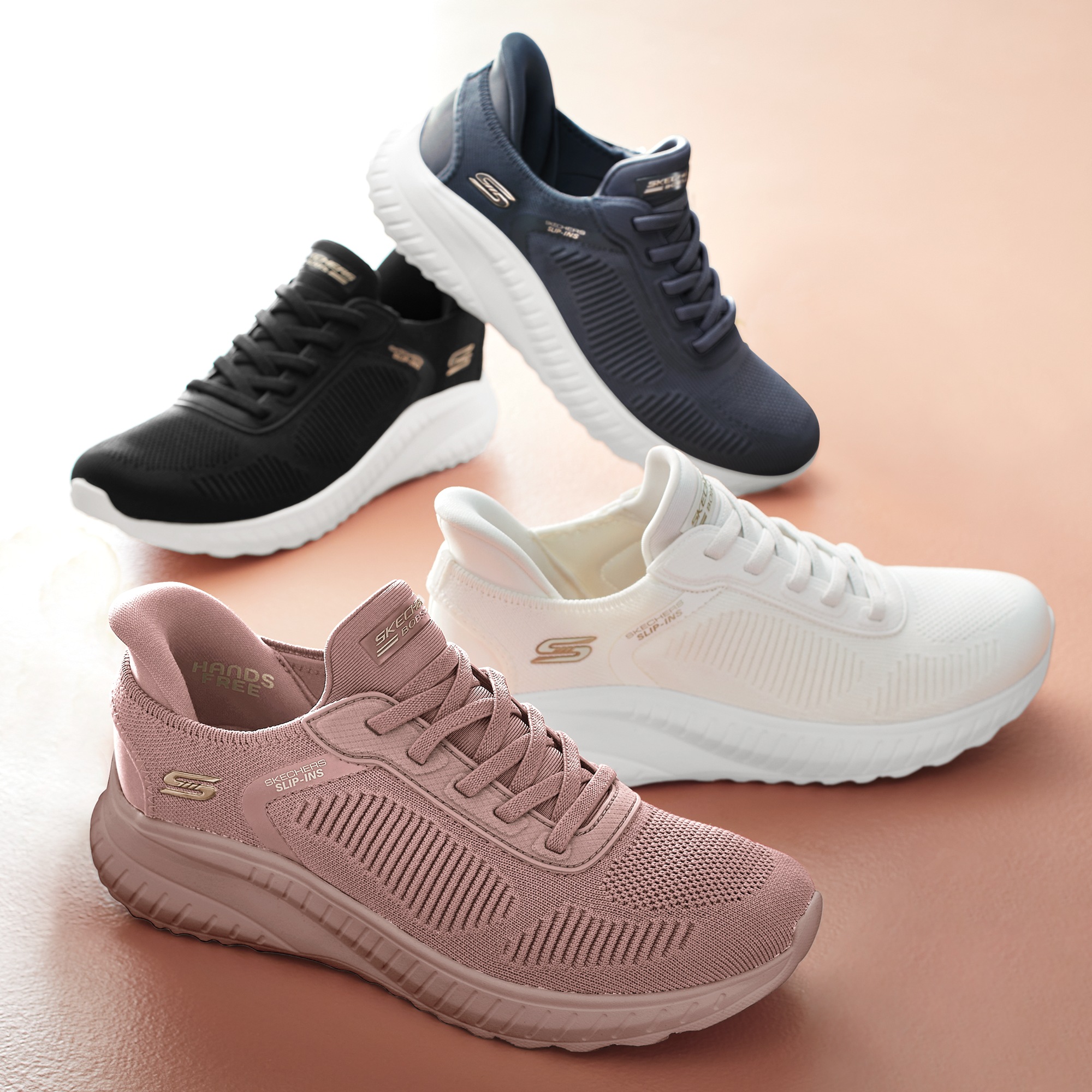 BOBS Womenâs Sport Squad Chaos Slip-Ins by Skechers