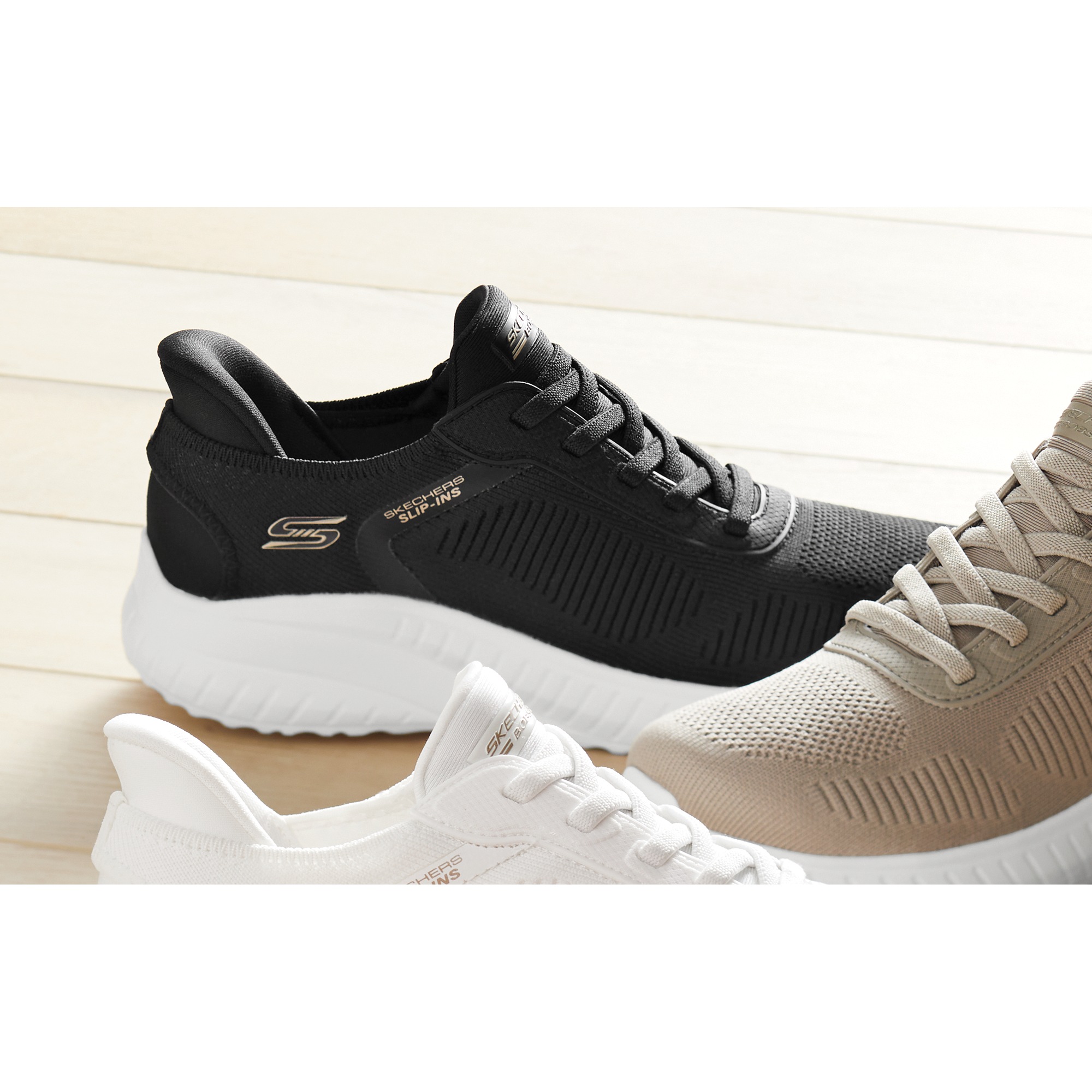 BOBS Womenâs Sport Squad Chaos Slip-Ins by Skechers 3 BOBS Womenâs Sport Squad Chaos Slip-Ins by Skechers