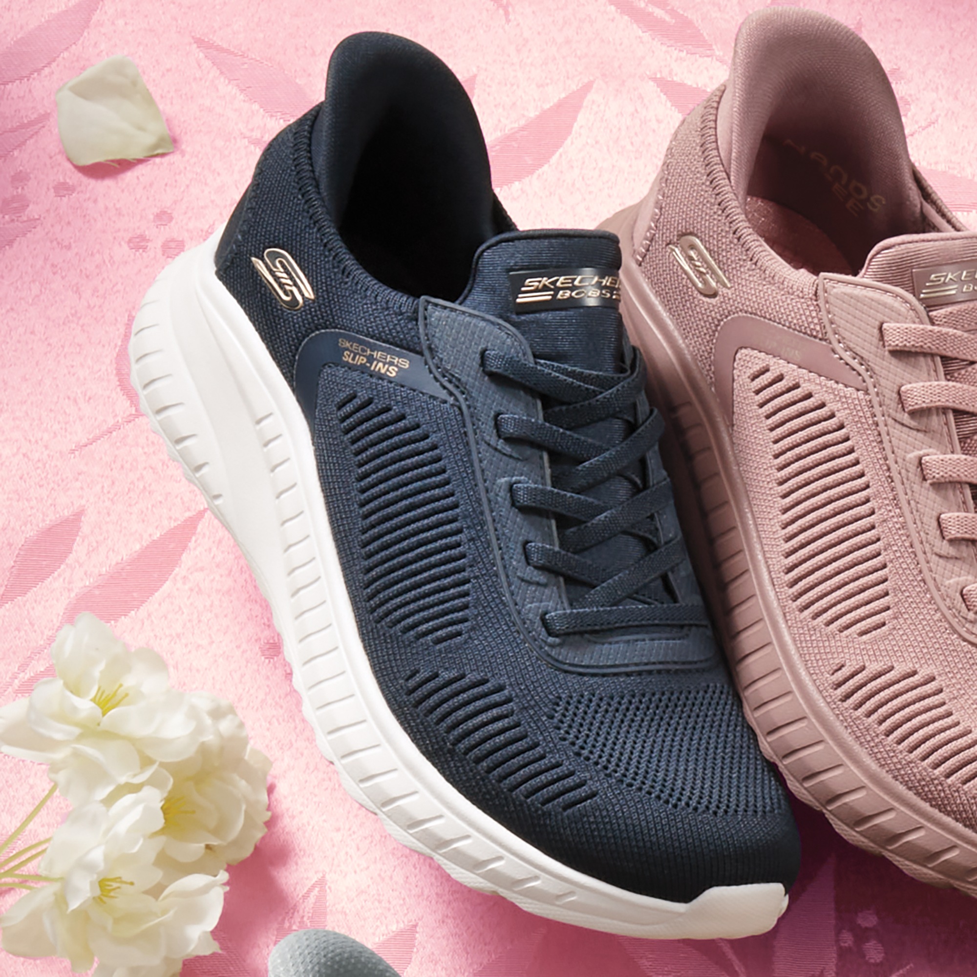 BOBS Womenâs Sport Squad Chaos Slip-Ins by Skechers 4 BOBS Womenâs Sport Squad Chaos Slip-Ins by Skechers