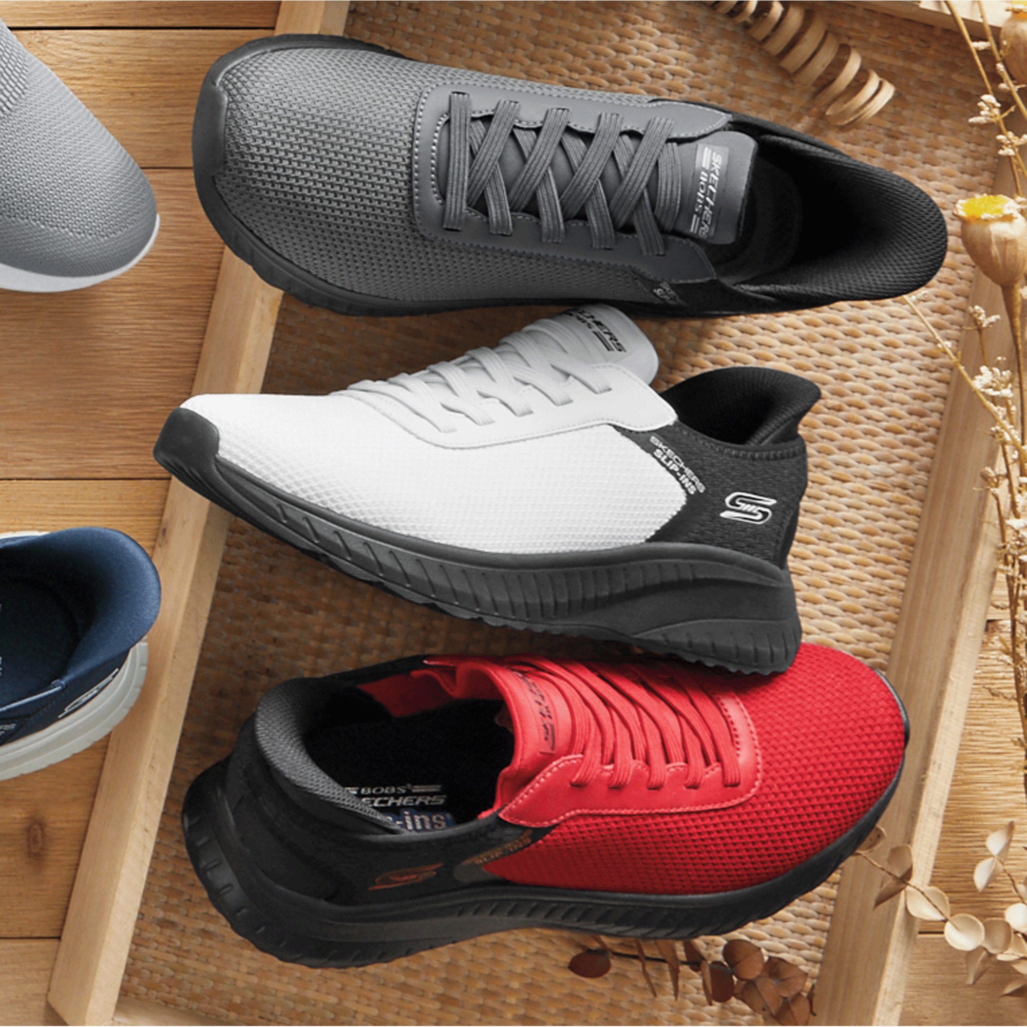 BOBS Men's Slip-Ins Squad Chaos Sneaker by Skechers